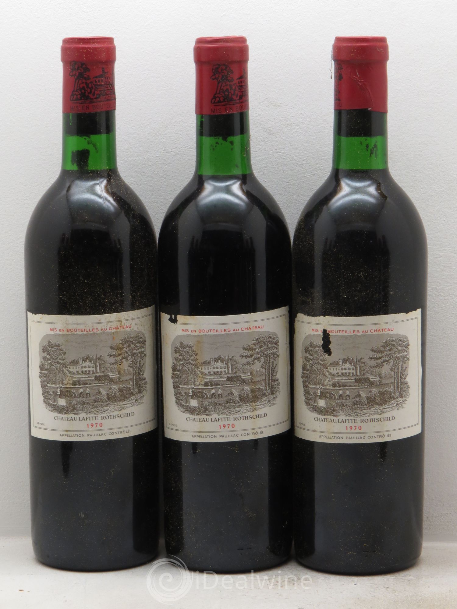Château Lafite Rothschild 1er Grand Cru Classé 1970 - Lot de 12 bouteilles - 1