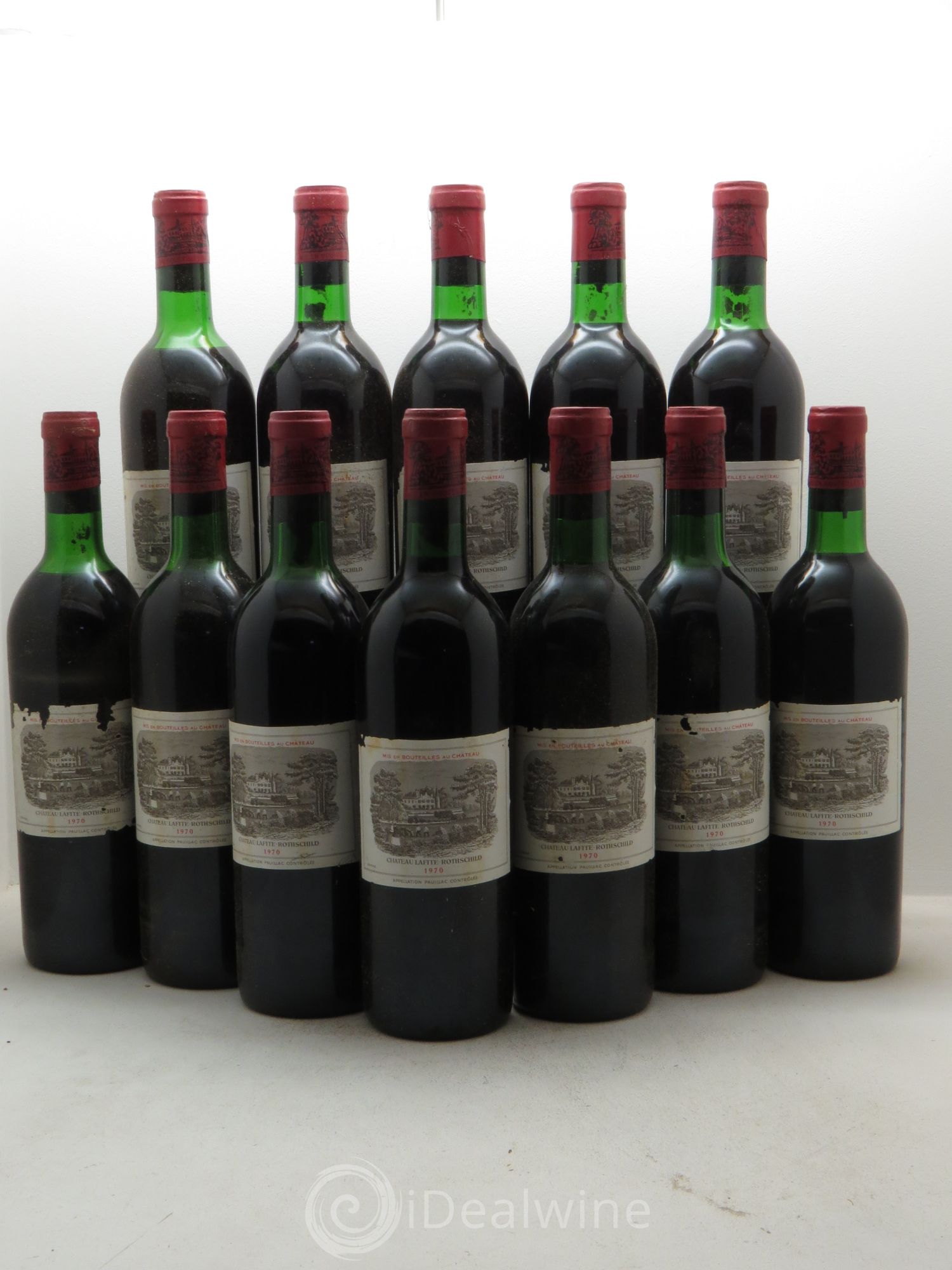 Château Lafite Rothschild 1er Grand Cru Classé 1970 - Lot de 12 bouteilles - 0