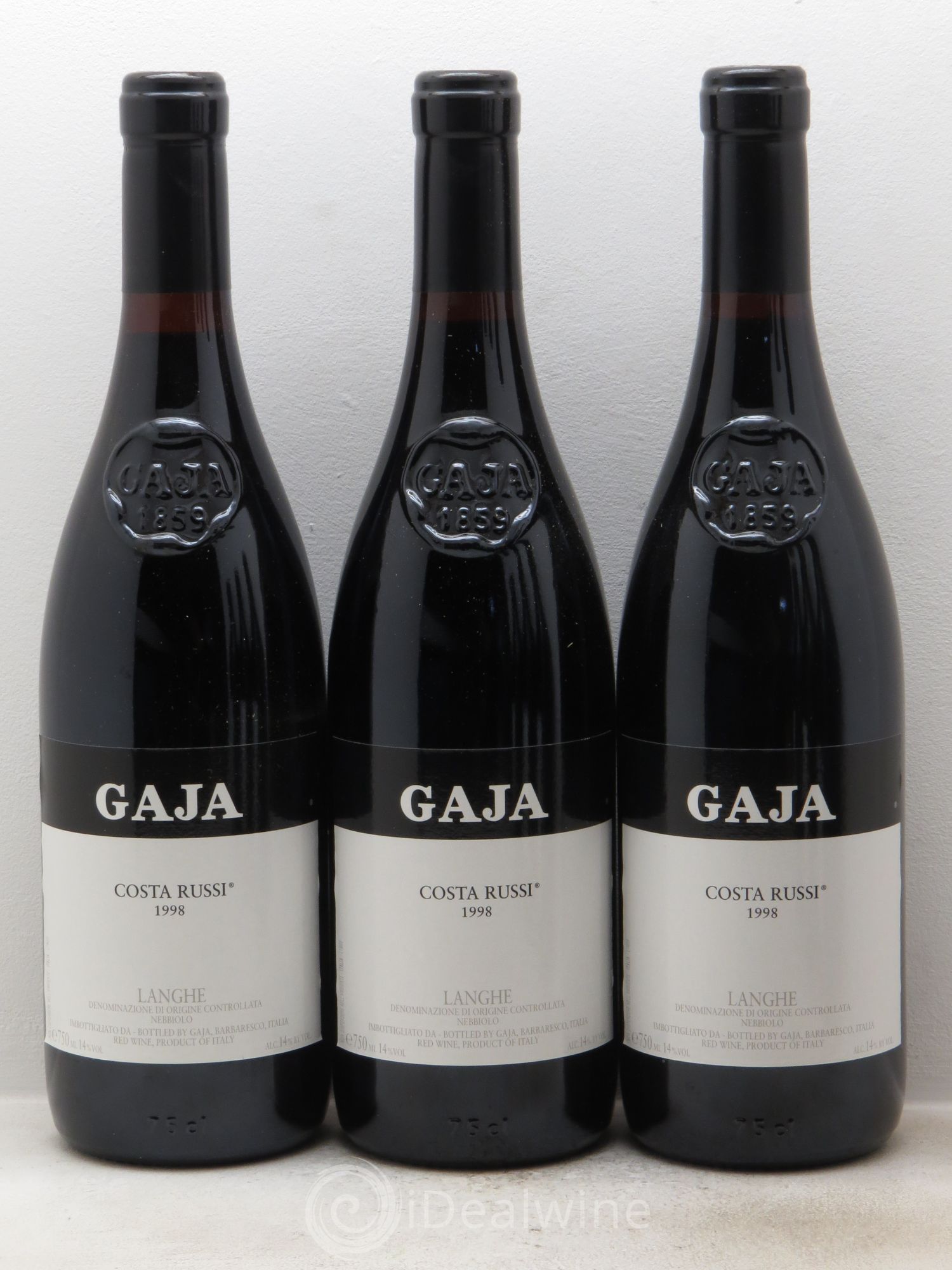 Langhe DOC Nebbiolo Costa Russi Angelo Gaja 1998 - Posten von 6 Flaschen - 1