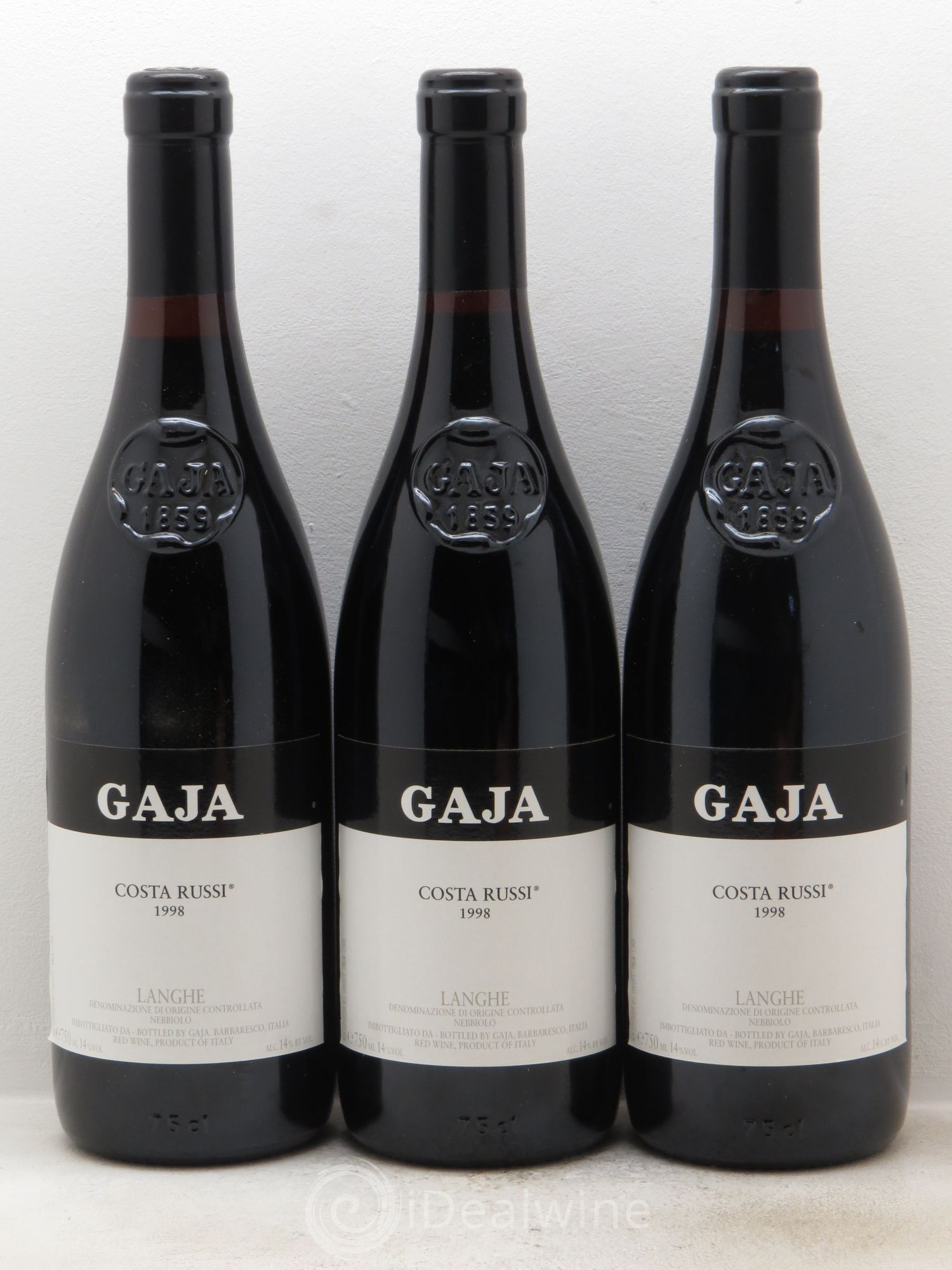 Langhe DOC Nebbiolo Costa Russi Angelo Gaja 1998 - Posten von 6 Flaschen - 2