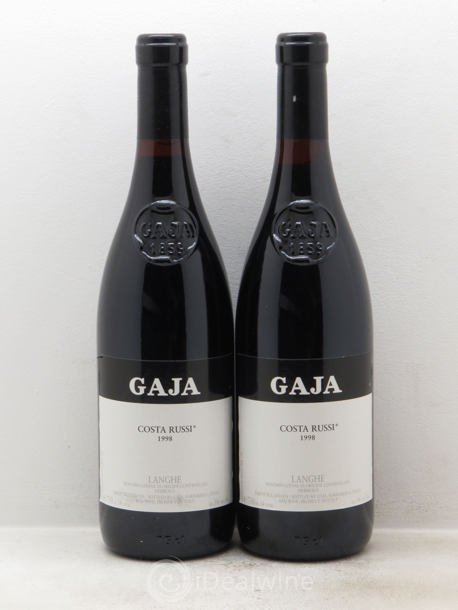 Langhe DOC Nebbiolo Costa Russi Angelo Gaja 1998 - Posten von 2 Flaschen - 0