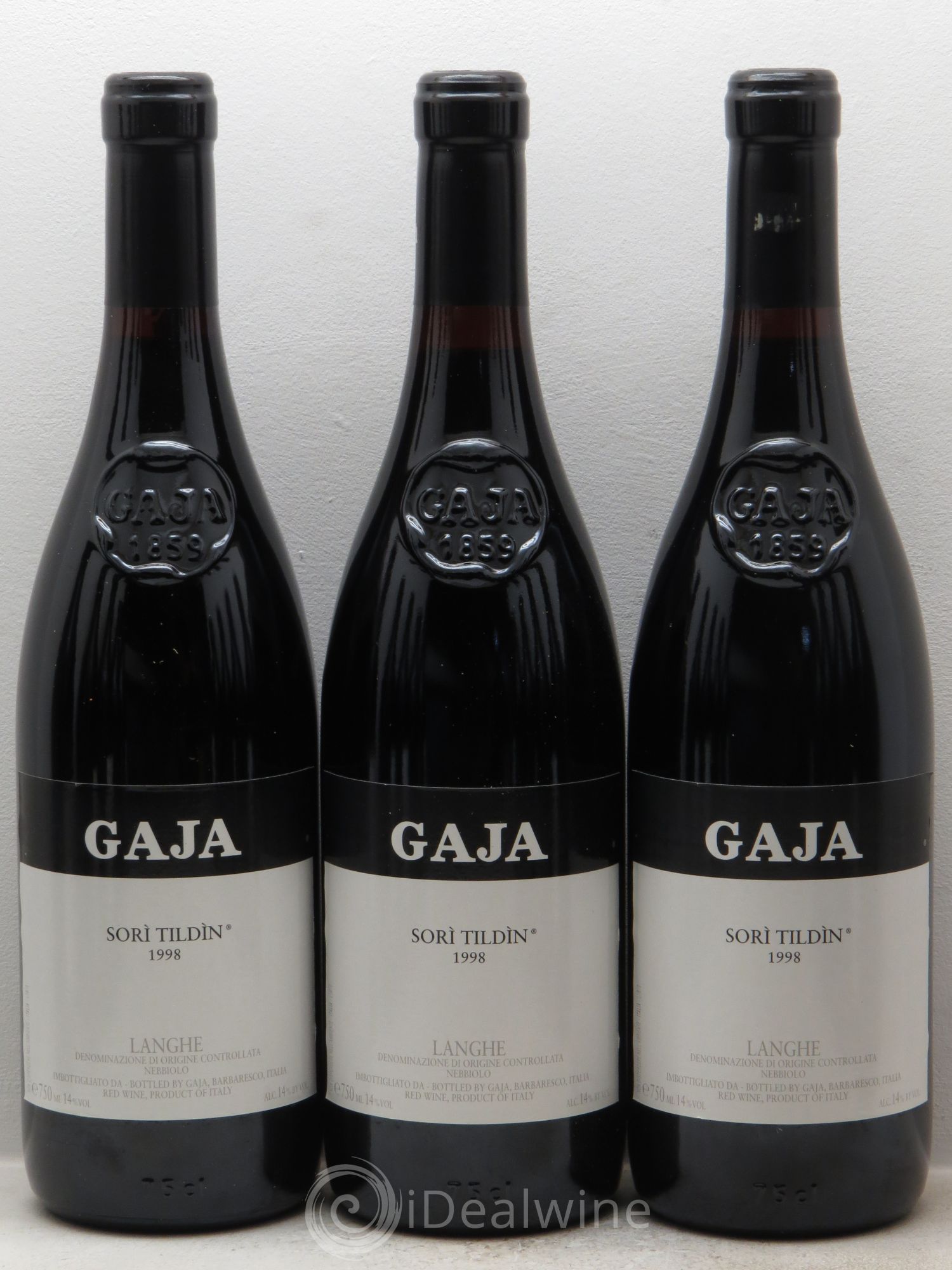 Langhe Sorì Tildìn Gaja 1998 - Lot de 12 bouteilles - 1