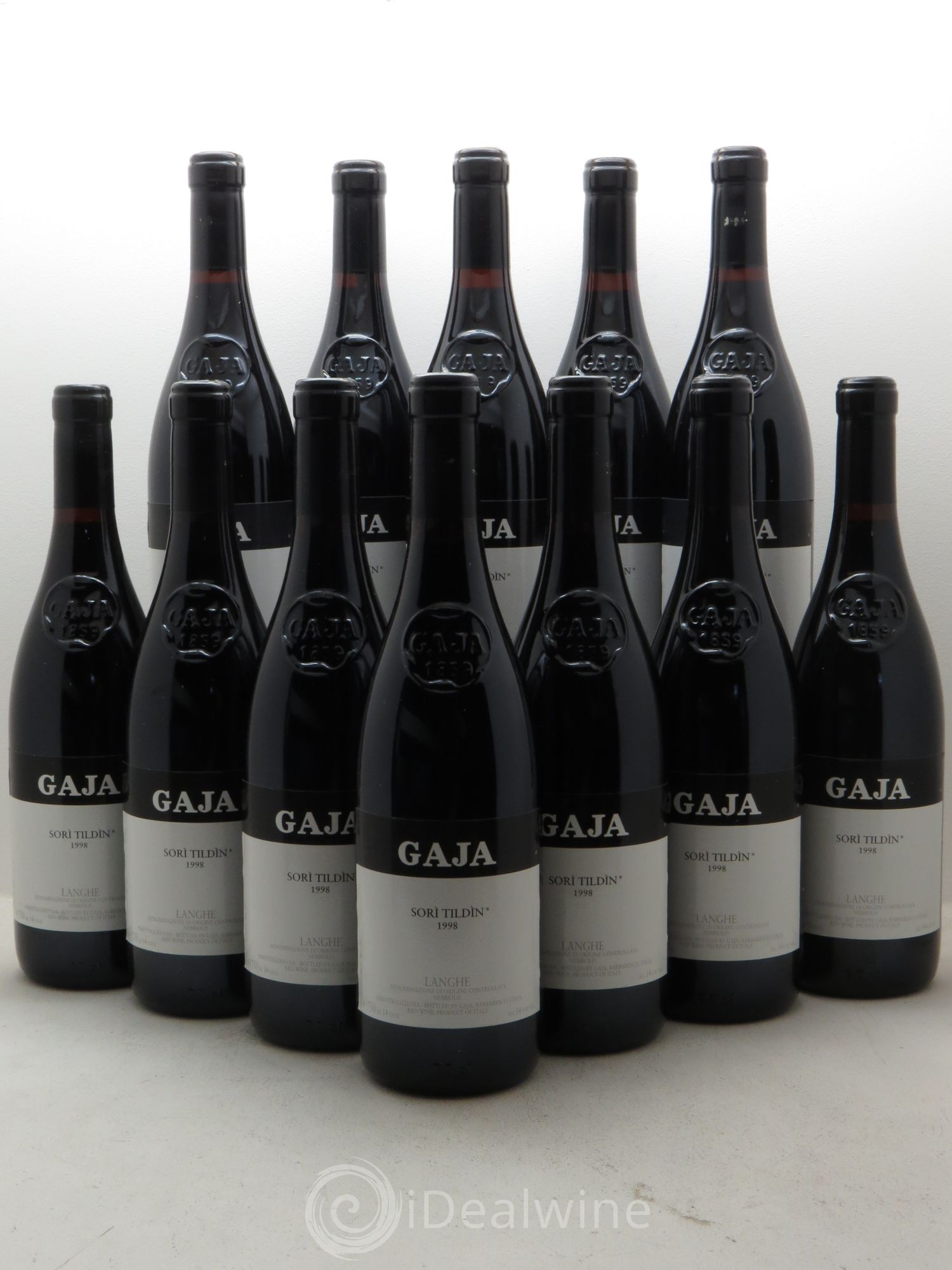 Langhe Sorì Tildìn Gaja 1998 - Lot de 12 bouteilles - 0