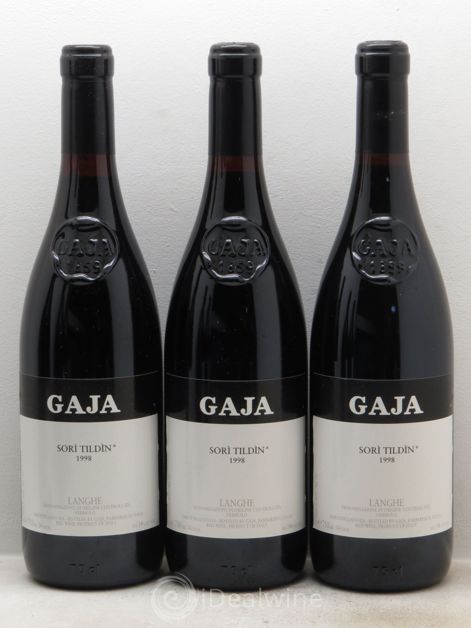 Langhe Sorì Tildìn Gaja 1998 - Lot de 6 bouteilles - 1