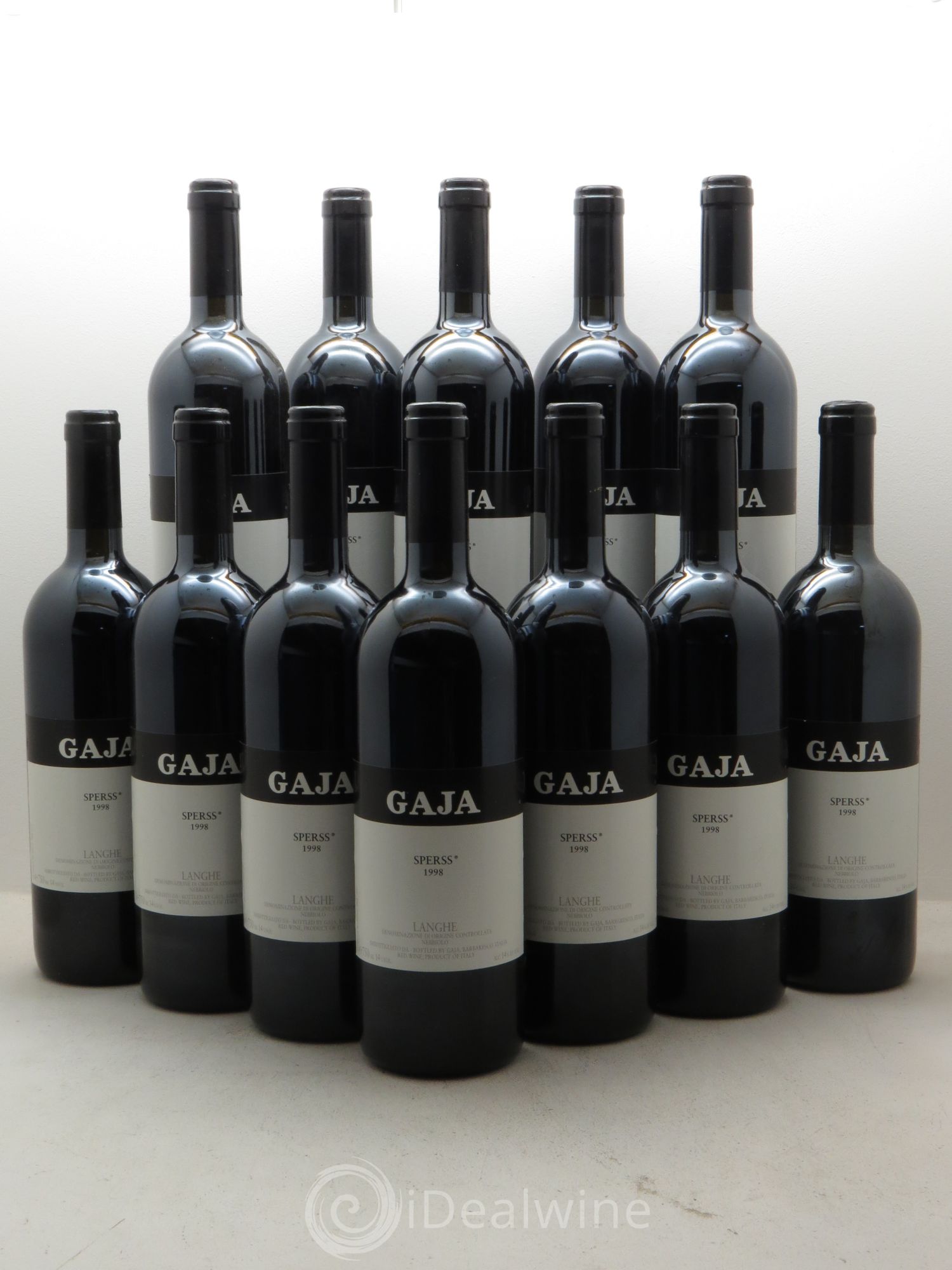 Barolo DOCG Sperss Angelo Gaja 1998 - Lot de 12 bouteilles - 0