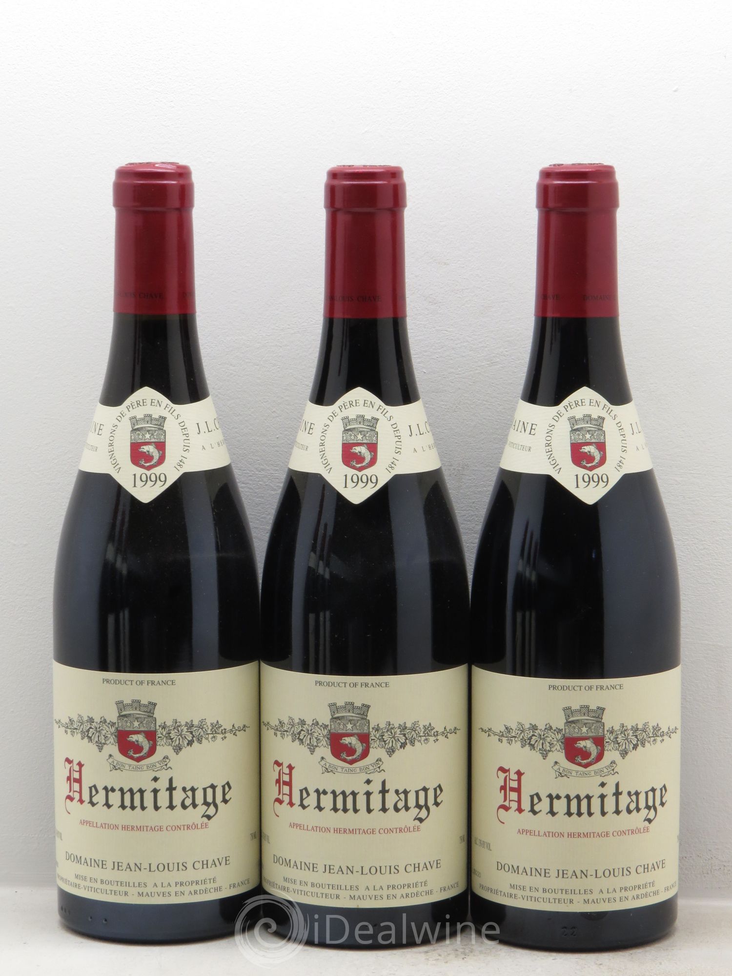 Hermitage Jean-Louis Chave 1999 - Lot de 6 bouteilles - 1