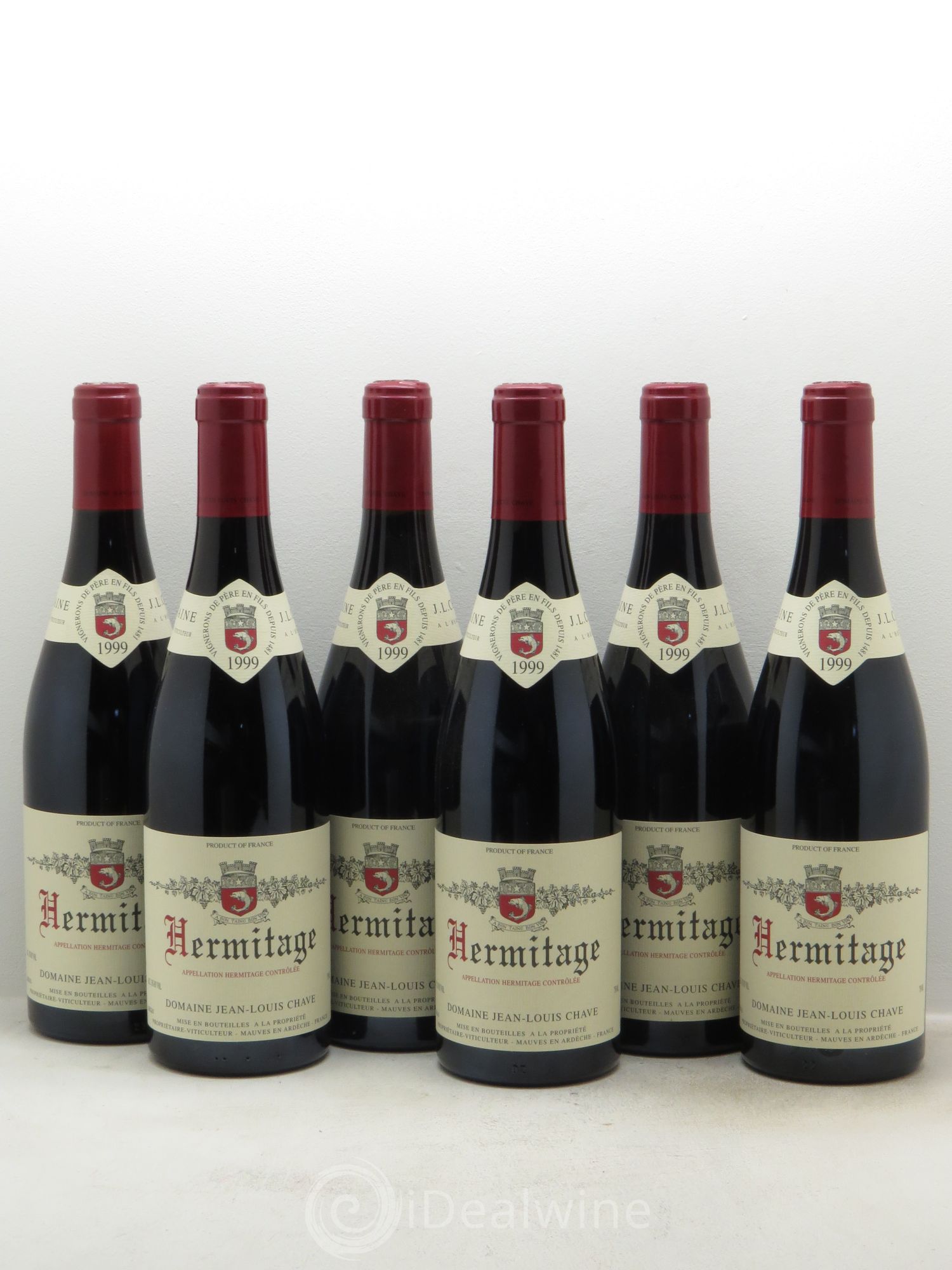 Hermitage Jean-Louis Chave 1999 - Lot de 6 bouteilles - 0