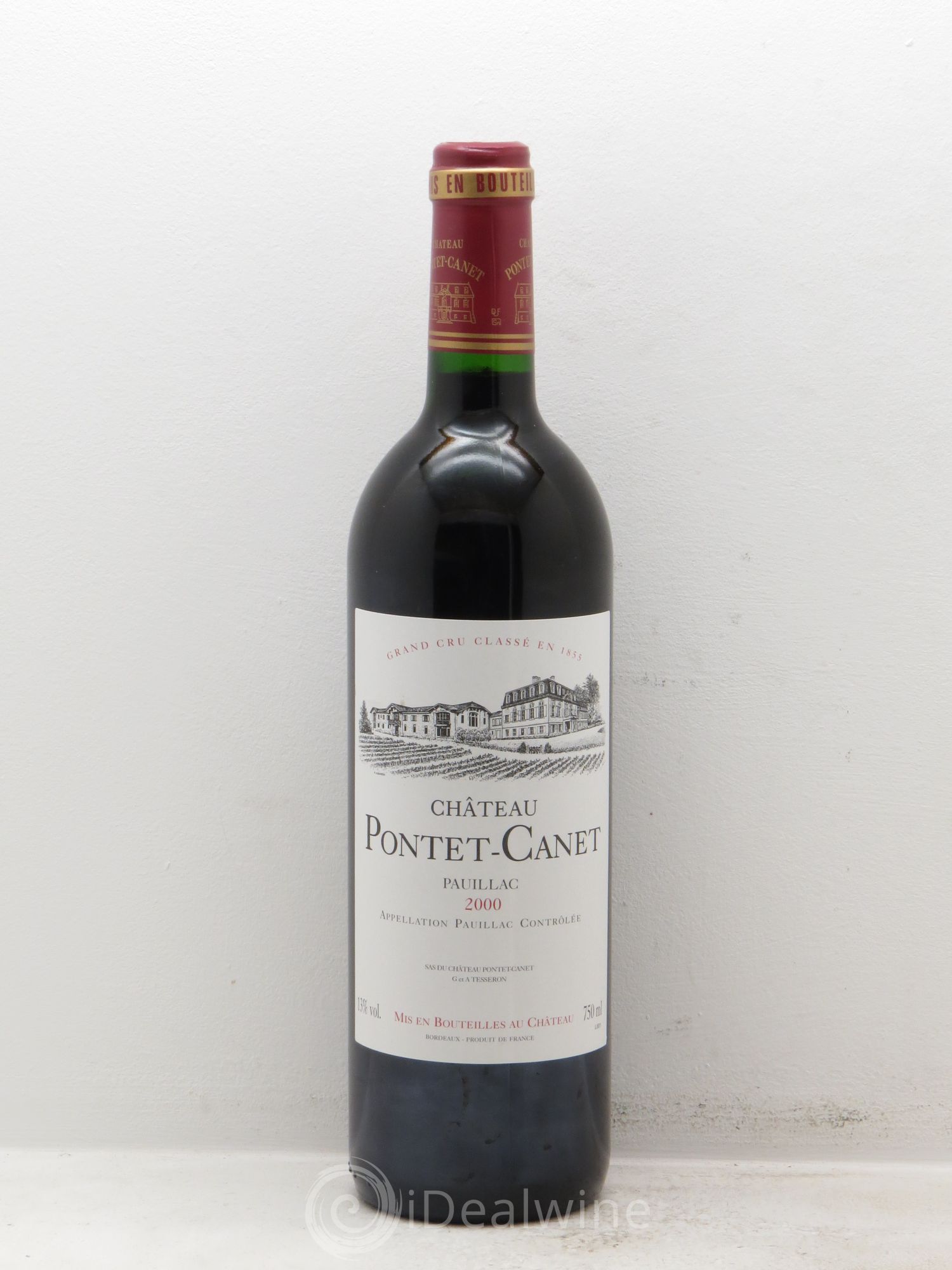 Château Pontet Canet 5ème Grand Cru Classé 2000 - Lot de 12 bouteilles - 0