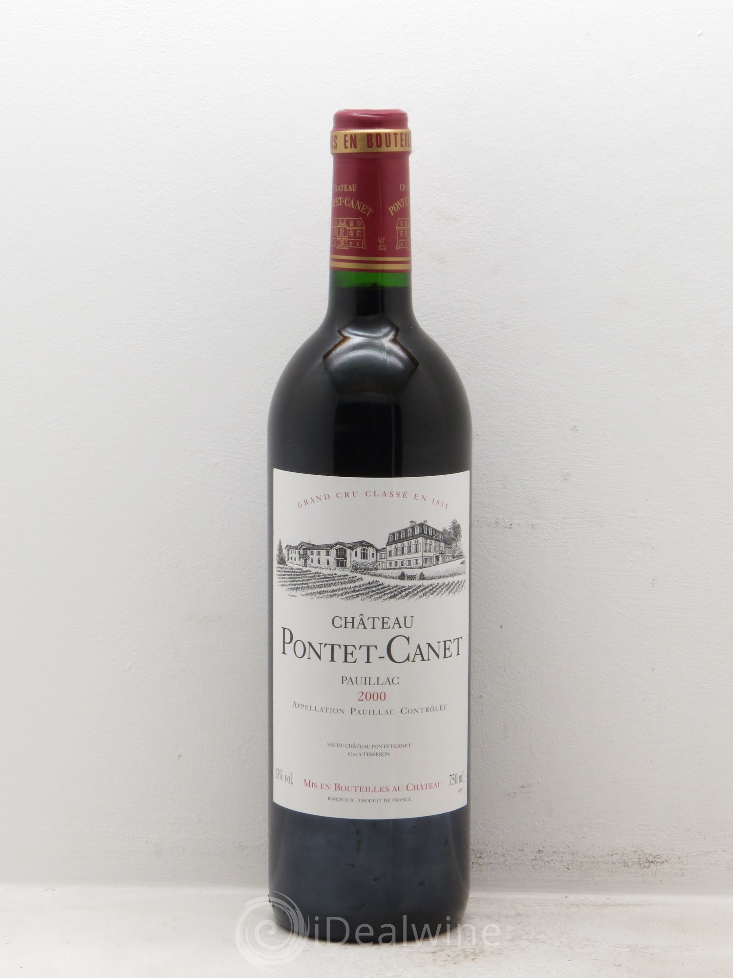 Château Pontet Canet 5ème Grand Cru Classé 2000 - Lot de 12 bouteilles - 0