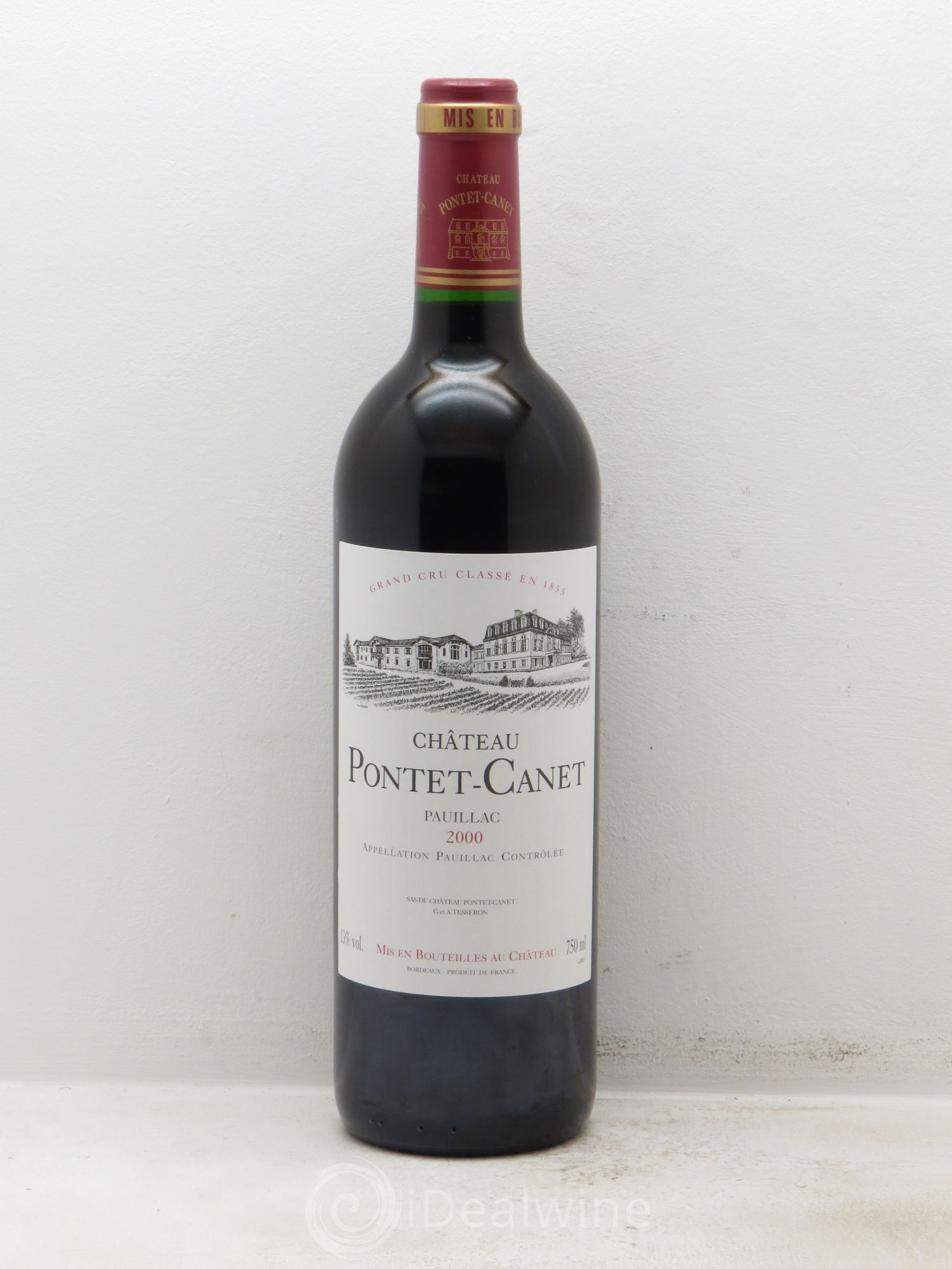 Château Pontet Canet 5ème Grand Cru Classé 2000 - Lot de 6 bouteilles - 0