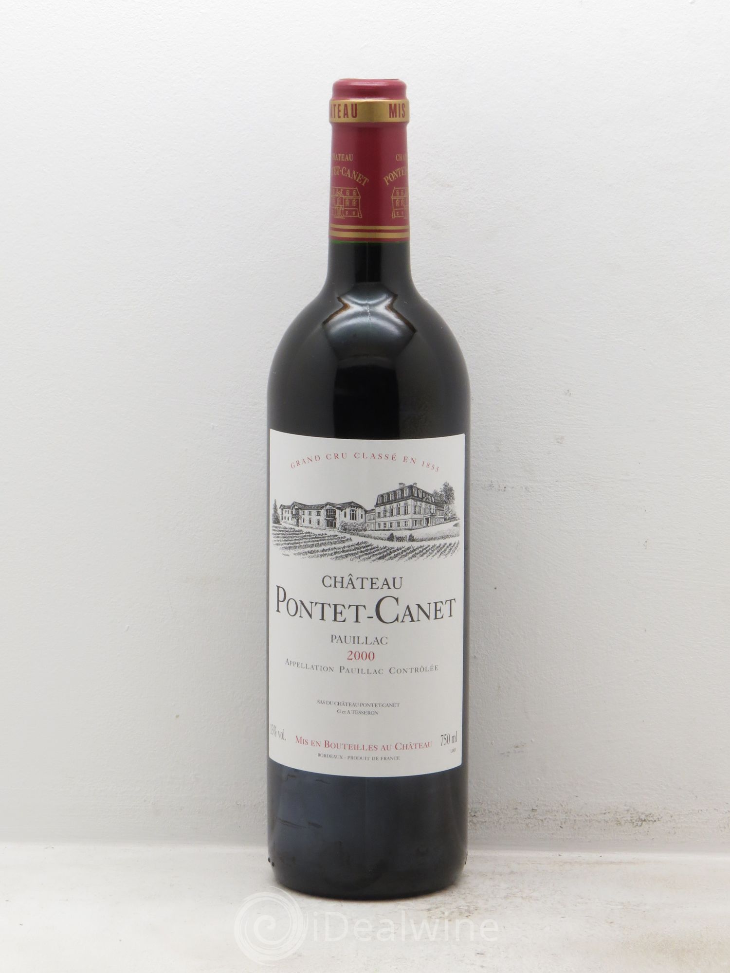 Château Pontet Canet 5ème Grand Cru Classé 2000 - Lot de 6 bouteilles - 0