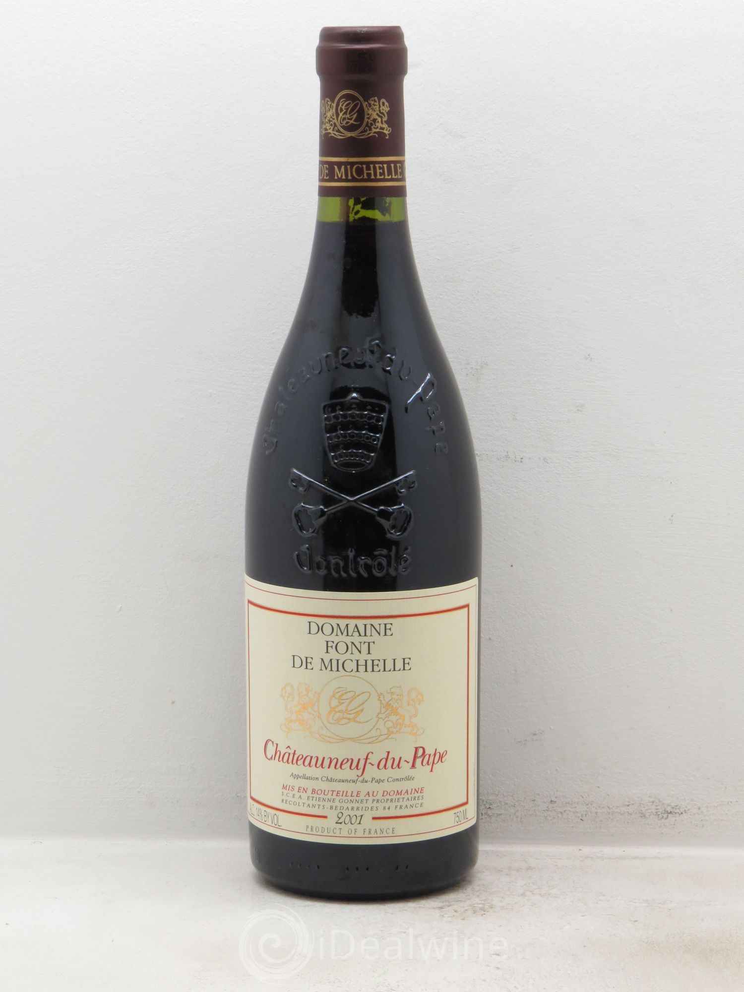 Châteauneuf-du-Pape Domaine Font de Michelle Famille Gonnet Cuvée Tradition 2001 - Lot de 6 bouteilles - 0