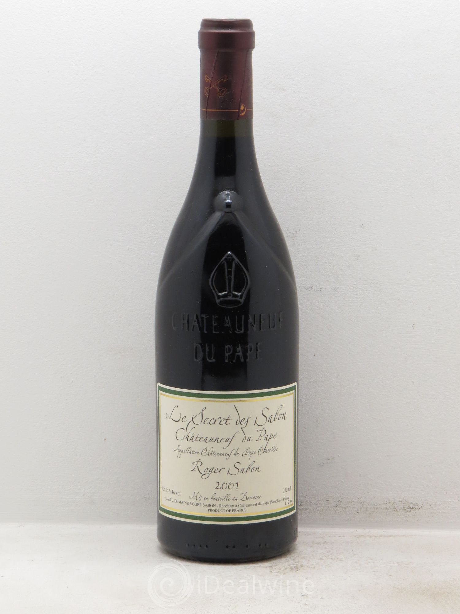Châteauneuf-du-Pape Le Secret des Sabon Domaine Roger Sabon 2001 - Lot de 1 bouteille - 0