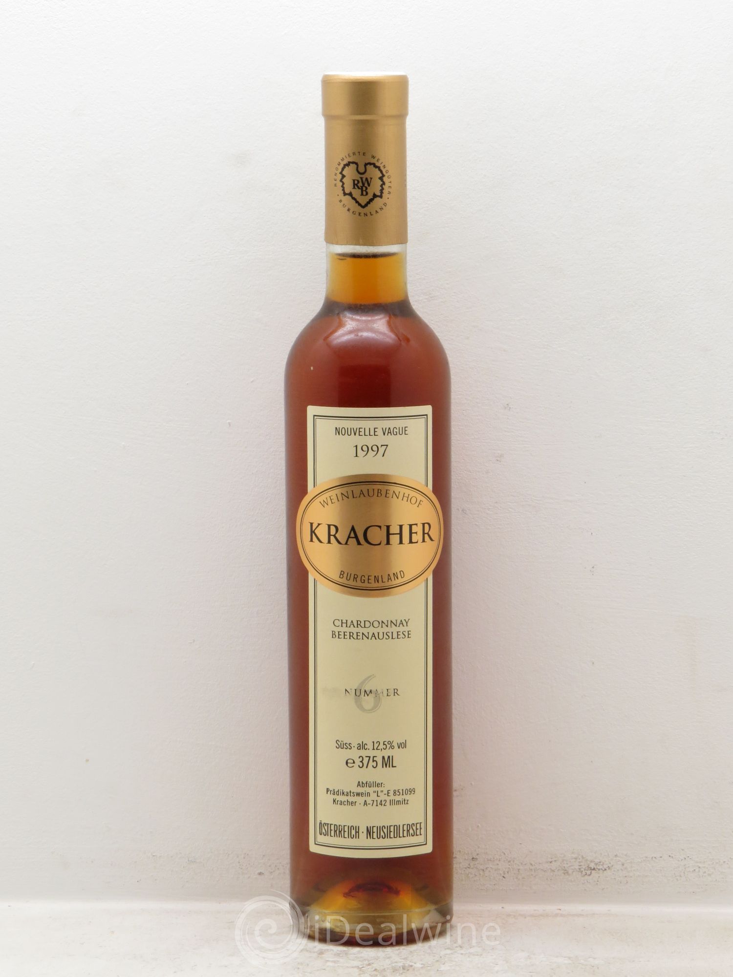 Autriche N°6 Chardonnay BA Nouvelle Vague Alois Kracher 1997 - Posten von 1 Demi-Flasche - 0