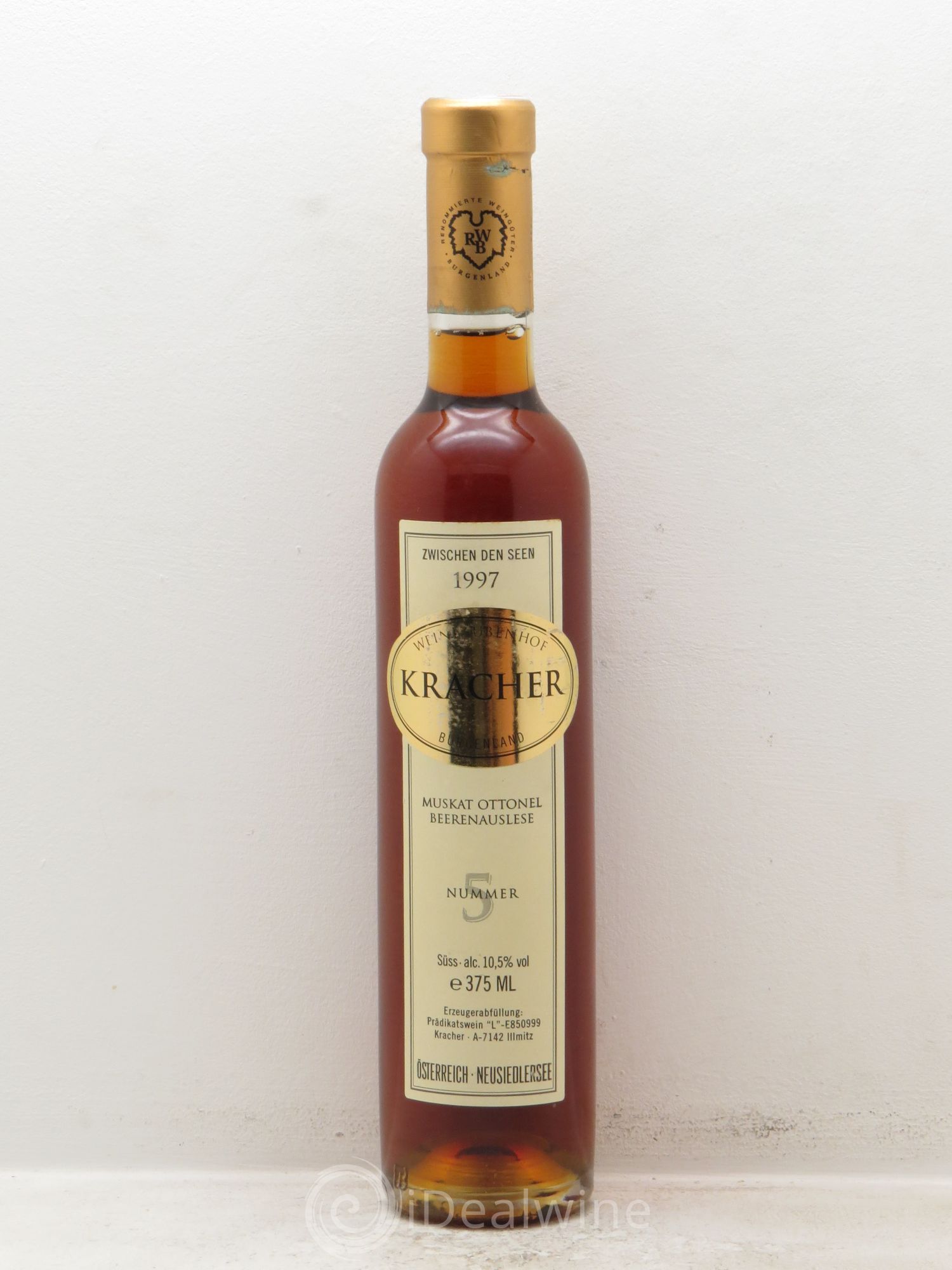 Autriche N°5 Muscat BA Zwischen den Seen Alois Kracher 1997 - Posten von 1 Demi-Flasche - 0