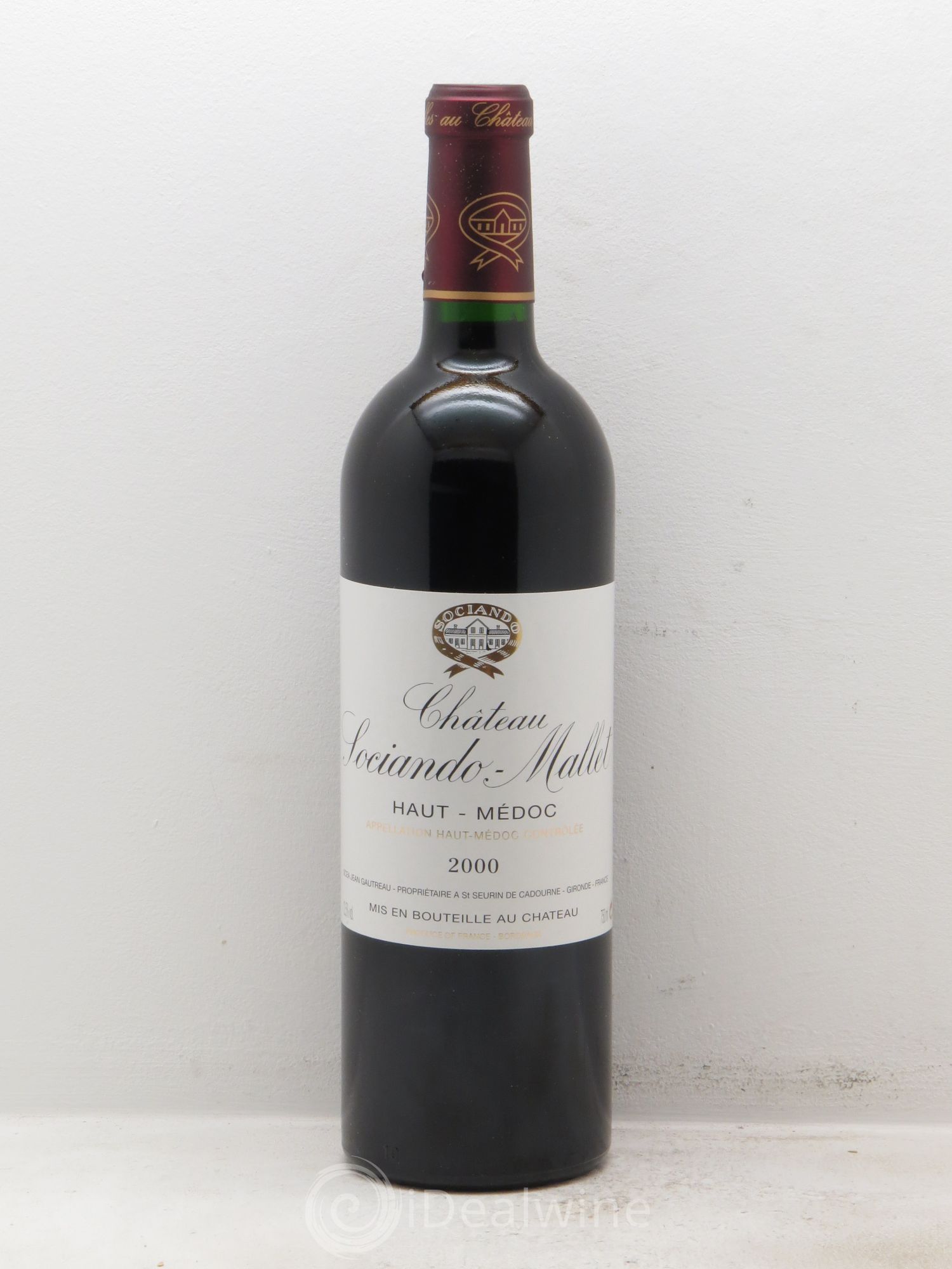 Château Sociando Mallet 2000 - Lot de 12 bouteilles - 0