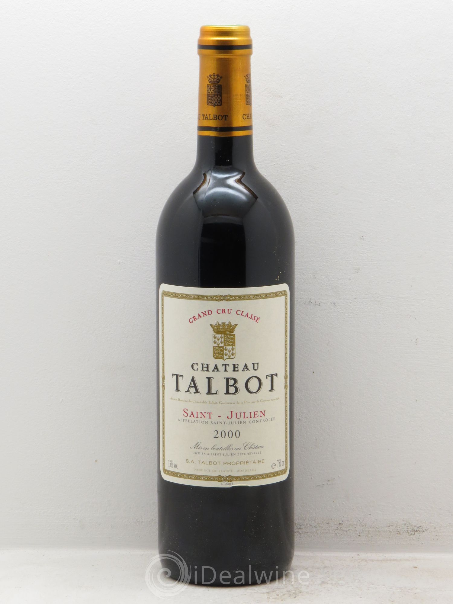 Château Talbot 4ème Grand Cru Classé 2000 - Lot de 12 bouteilles - 0