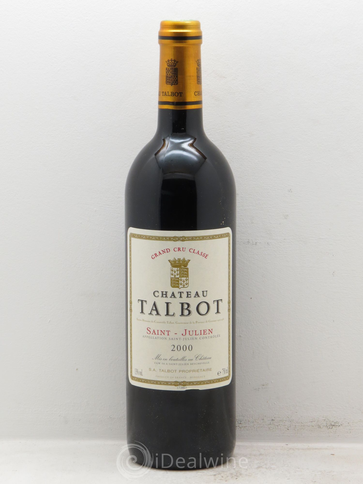 Château Talbot 4ème Grand Cru Classé 2000 - Lot de 12 bouteilles - 0