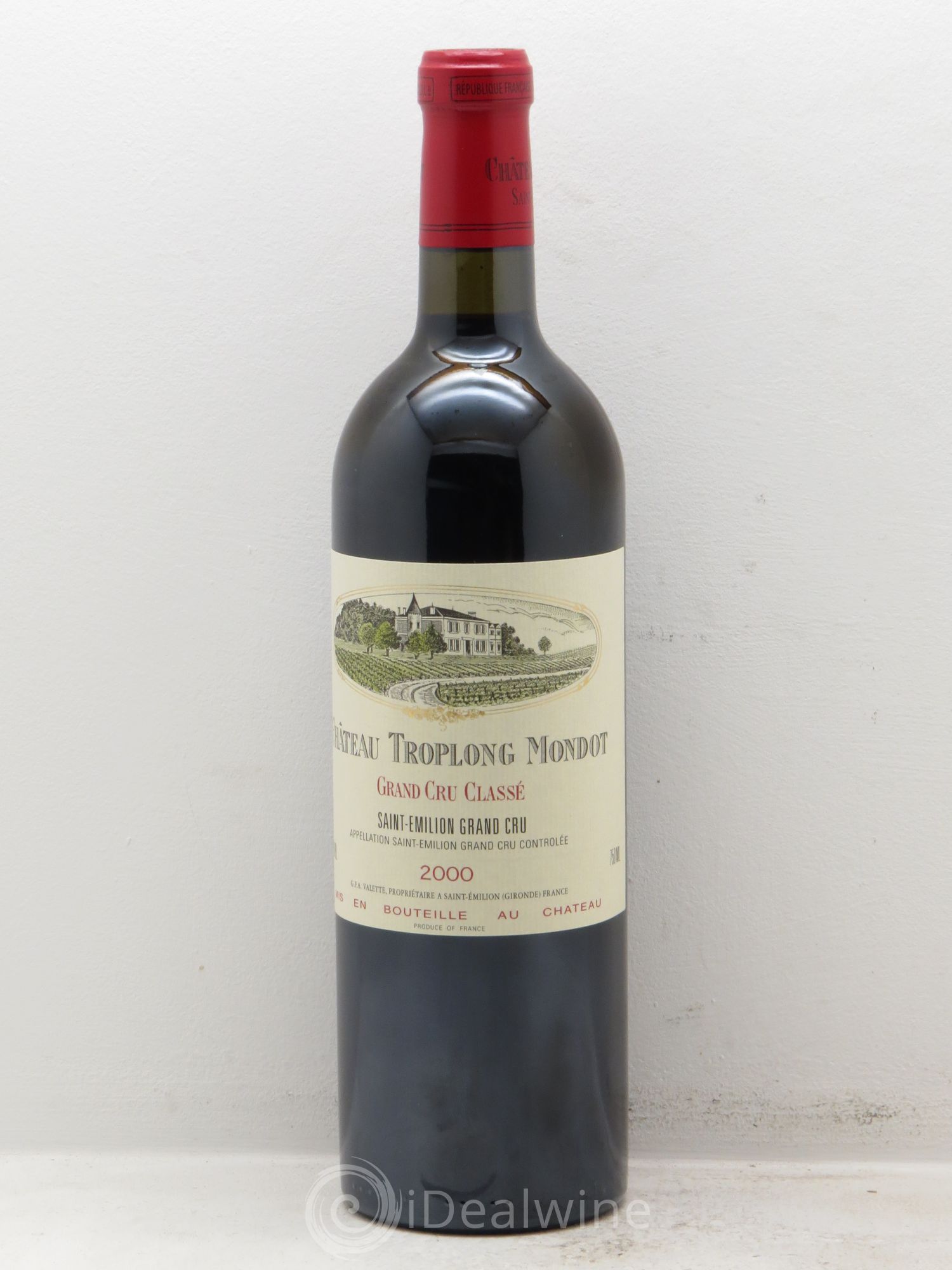 Château Troplong Mondot 1er Grand Cru Classé B 2000 - Lot de 12 bouteilles - 0