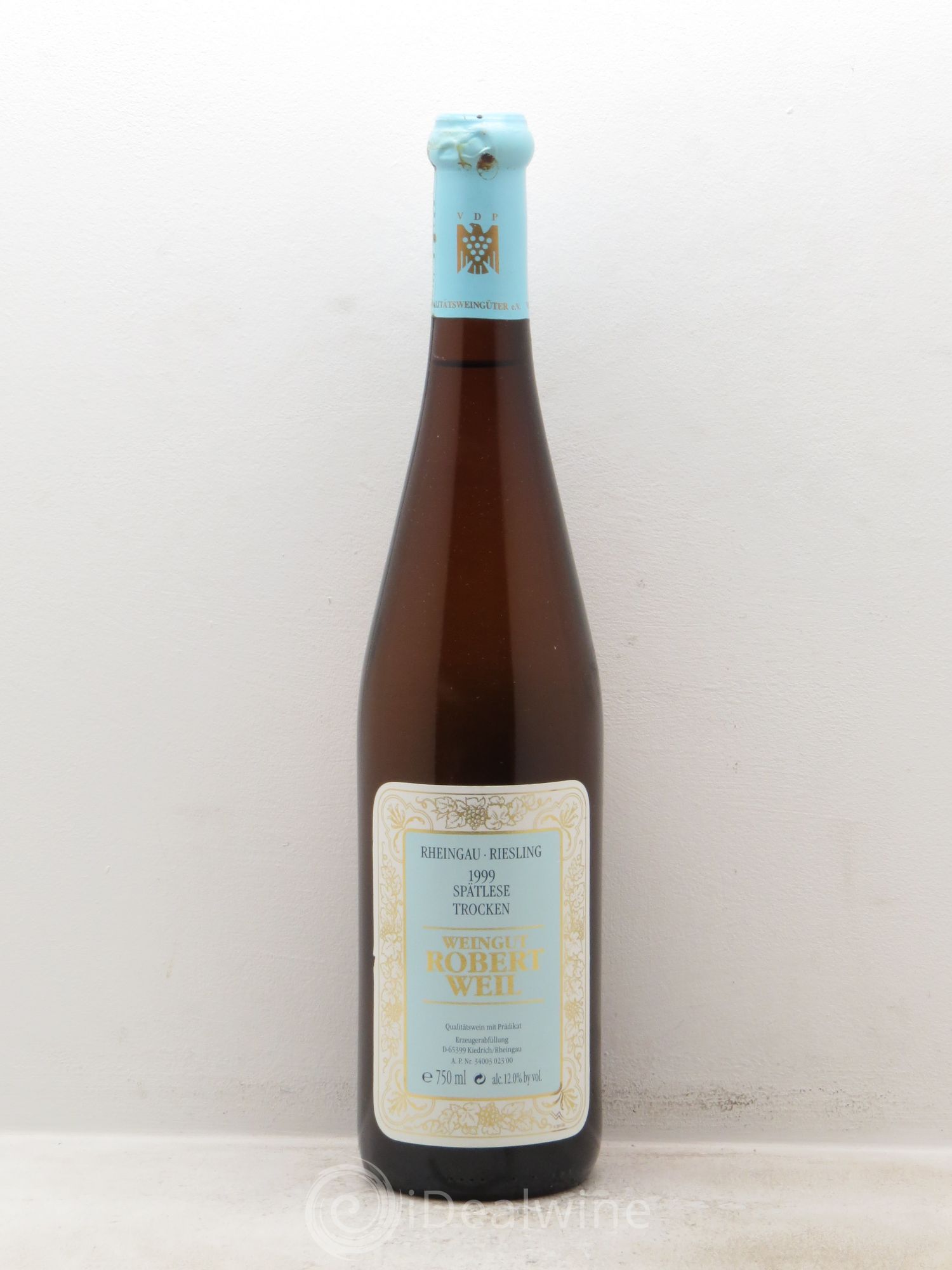 Riesling Riesling Rheingau Robert Weil 1999 - Lot de 6 bouteilles - 0
