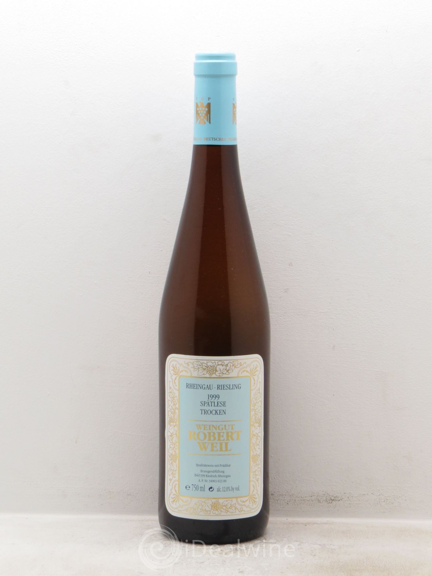 Riesling Riesling Rheingau Robert Weil 1999 - Lot of 1 bottle - 0