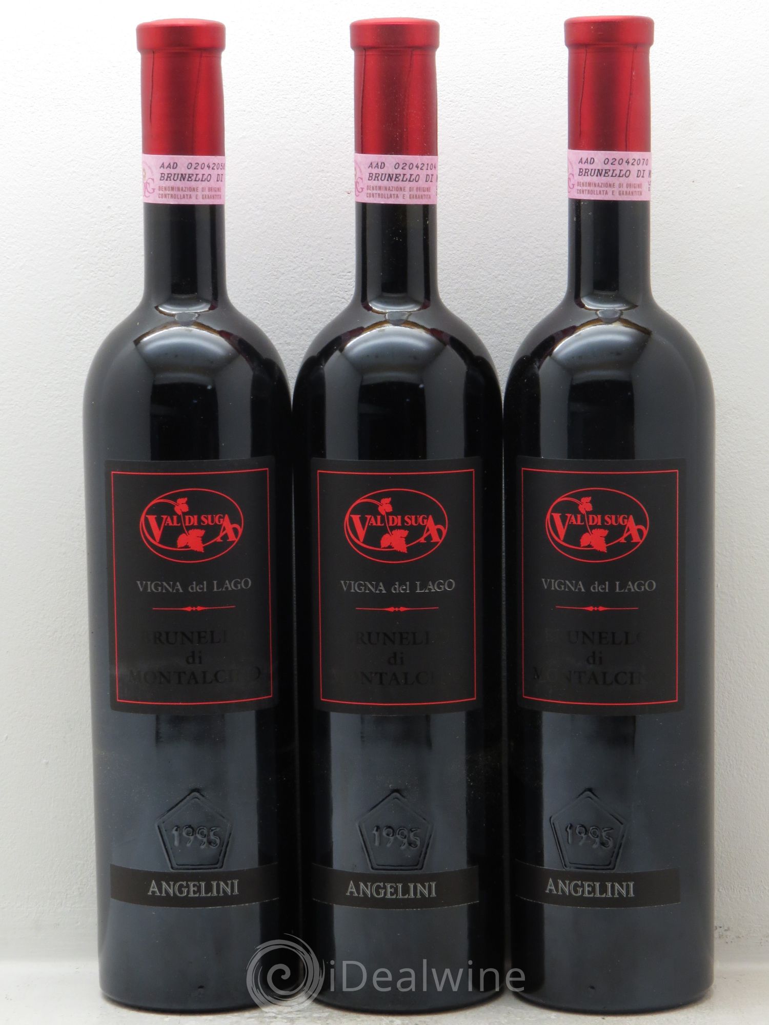 Brunello di Montalcino Vigna del Lago - Angelini 1995 - Lot de 3 bouteilles - 0
