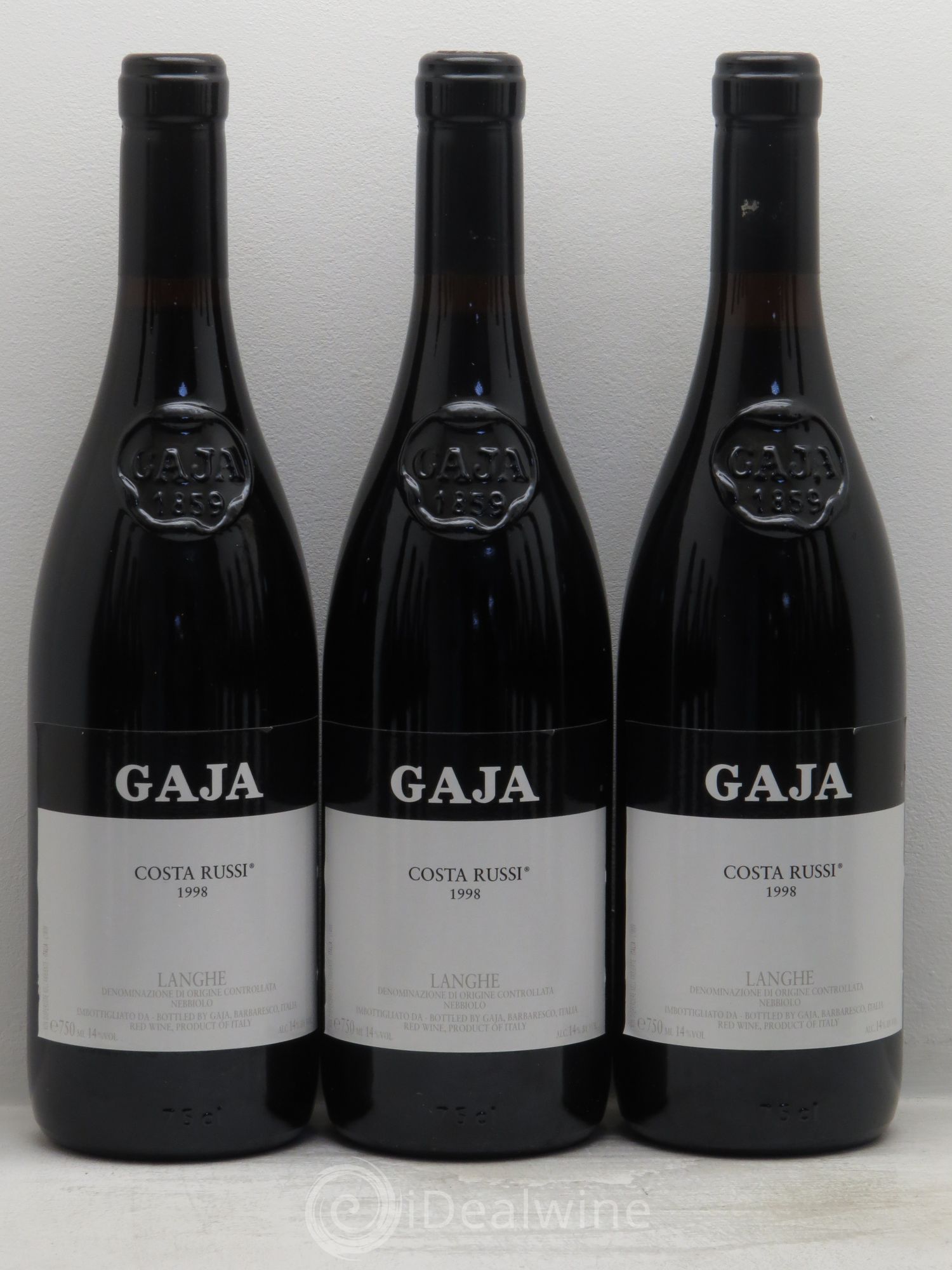 Barbaresco DOCG Costa Russi Angelo Gaja 1998 - Lot de 12 bouteilles - 1