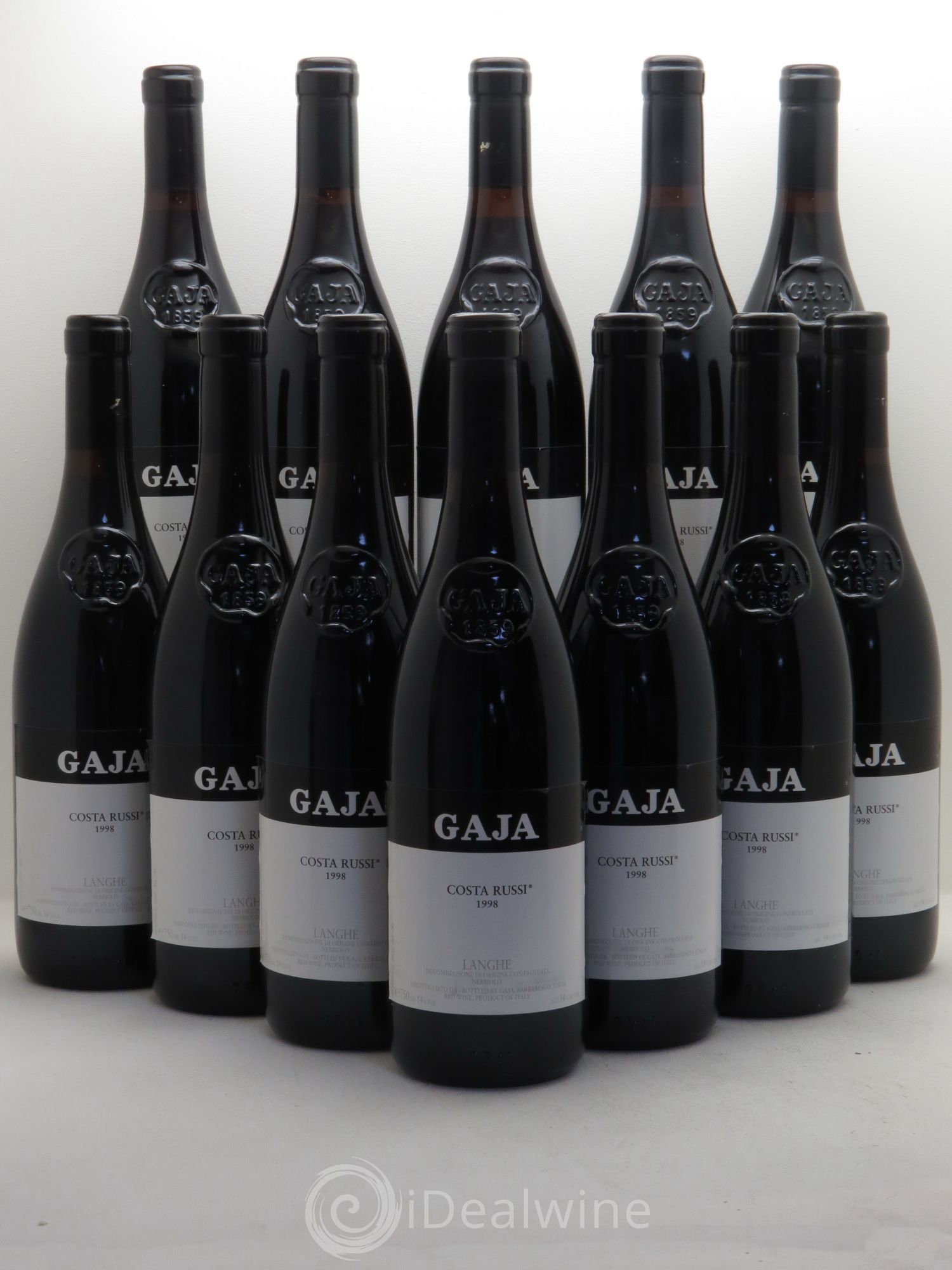 Barbaresco DOCG Costa Russi Angelo Gaja 1998 - Lot de 12 bouteilles - 0