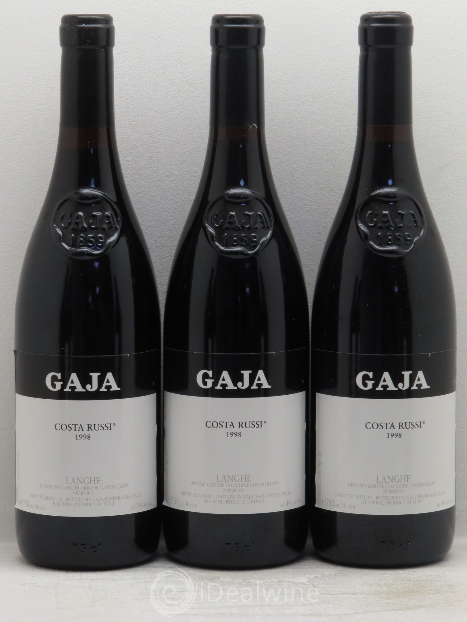 Barbaresco DOCG Costa Russi Angelo Gaja 1998 - Lot de 6 bouteilles - 1