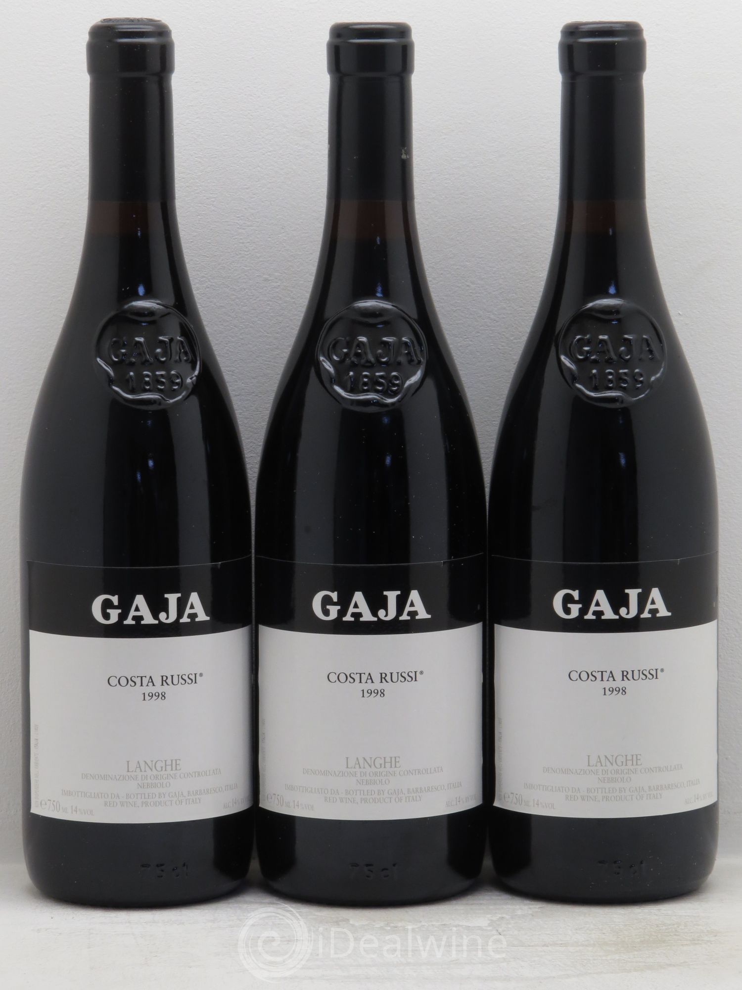 Barbaresco DOCG Costa Russi Angelo Gaja 1998 - Lot de 6 bouteilles - 2