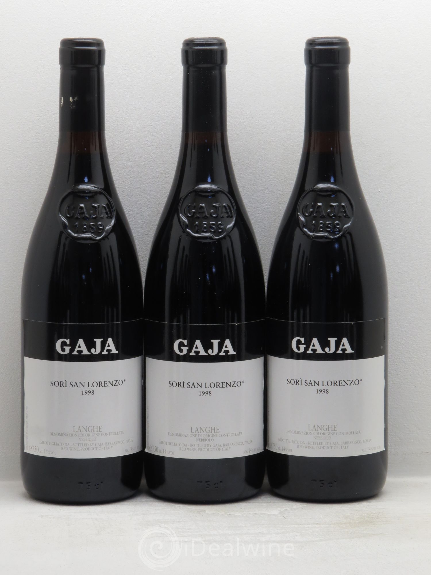 Barbaresco DOCG Angelo Gaja San Lorenzo 1998 - Lot de 12 bouteilles - 1