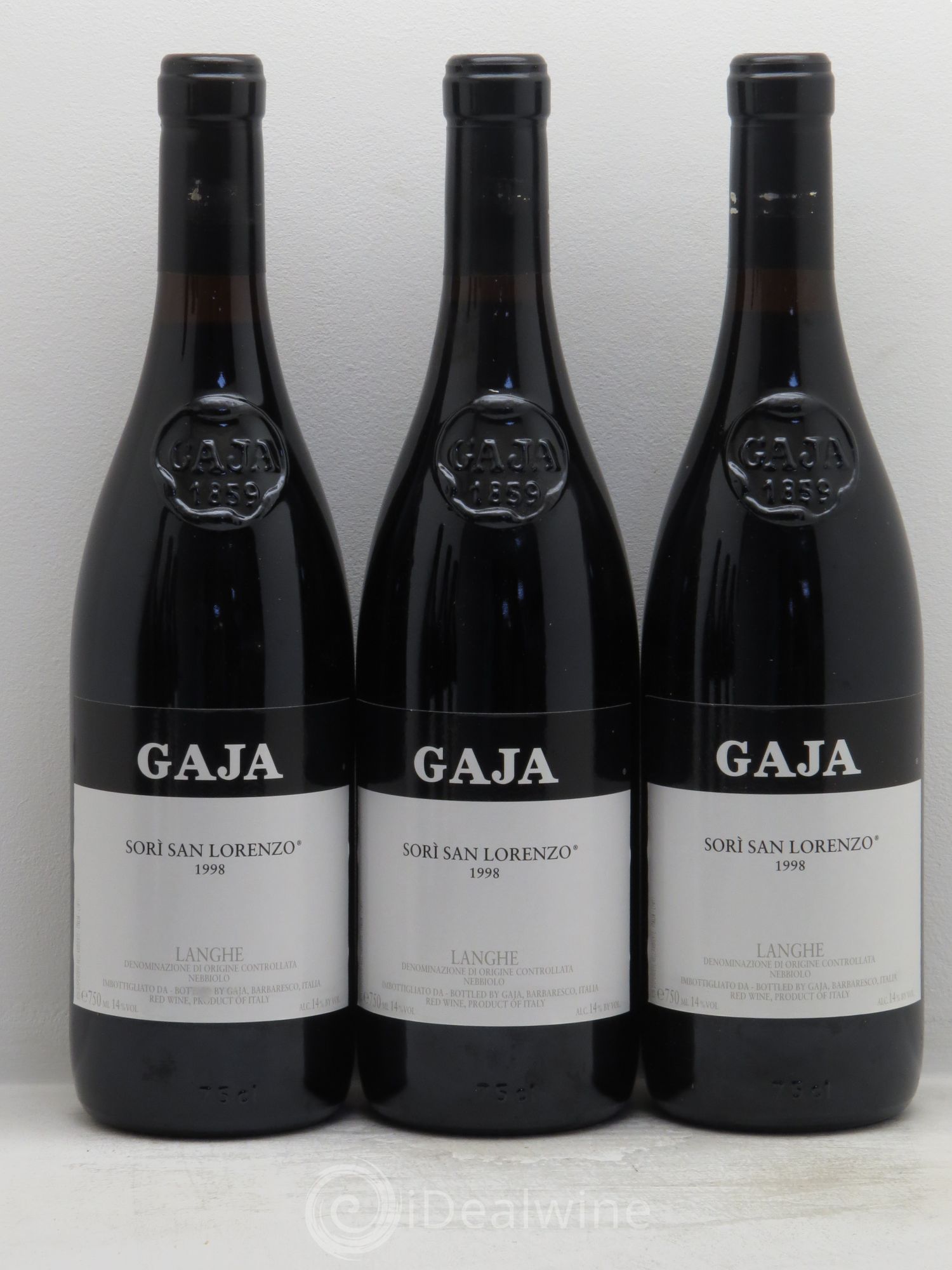 Barbaresco DOCG Angelo Gaja San Lorenzo 1998 - Lot de 6 bouteilles - 1