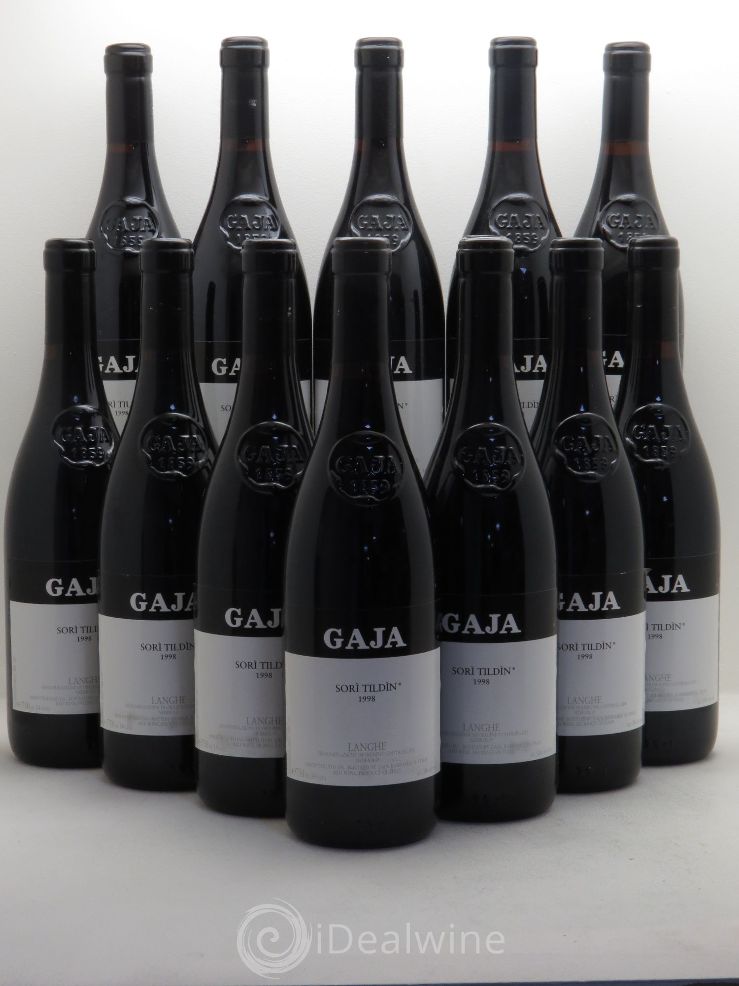 Langhe Sorì Tildìn Gaja 1998 - Lot de 12 bouteilles - 0