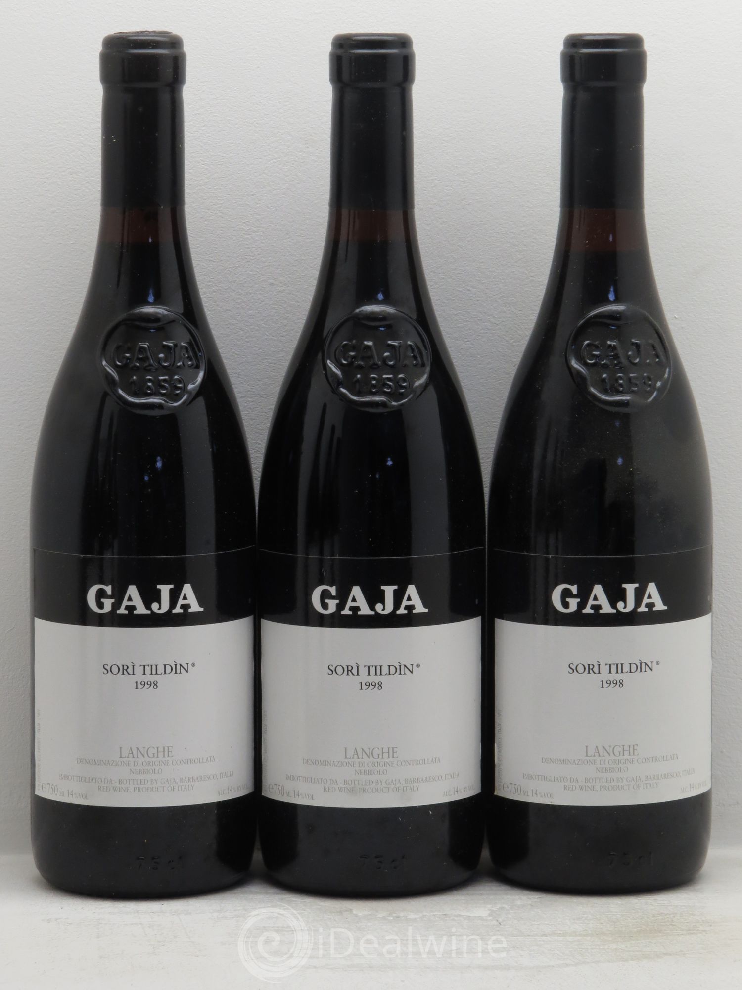 Langhe Sorì Tildìn Gaja 1998 - Lot de 6 bouteilles - 1