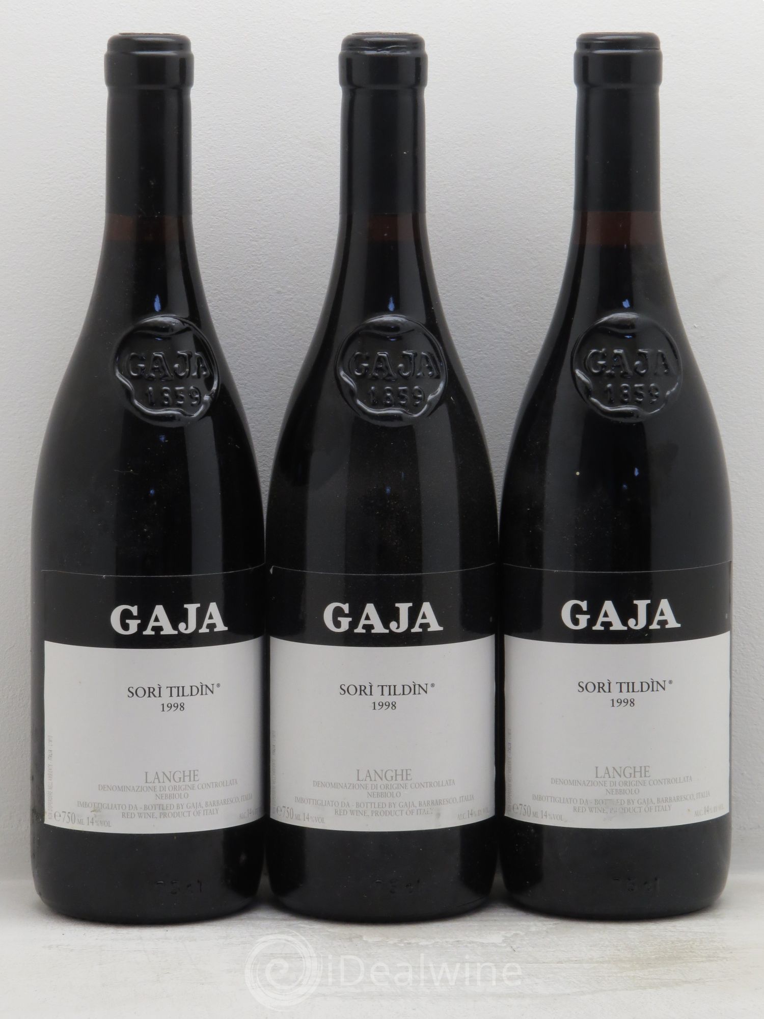 Langhe Sorì Tildìn Gaja 1998 - Lot de 6 bouteilles - 2