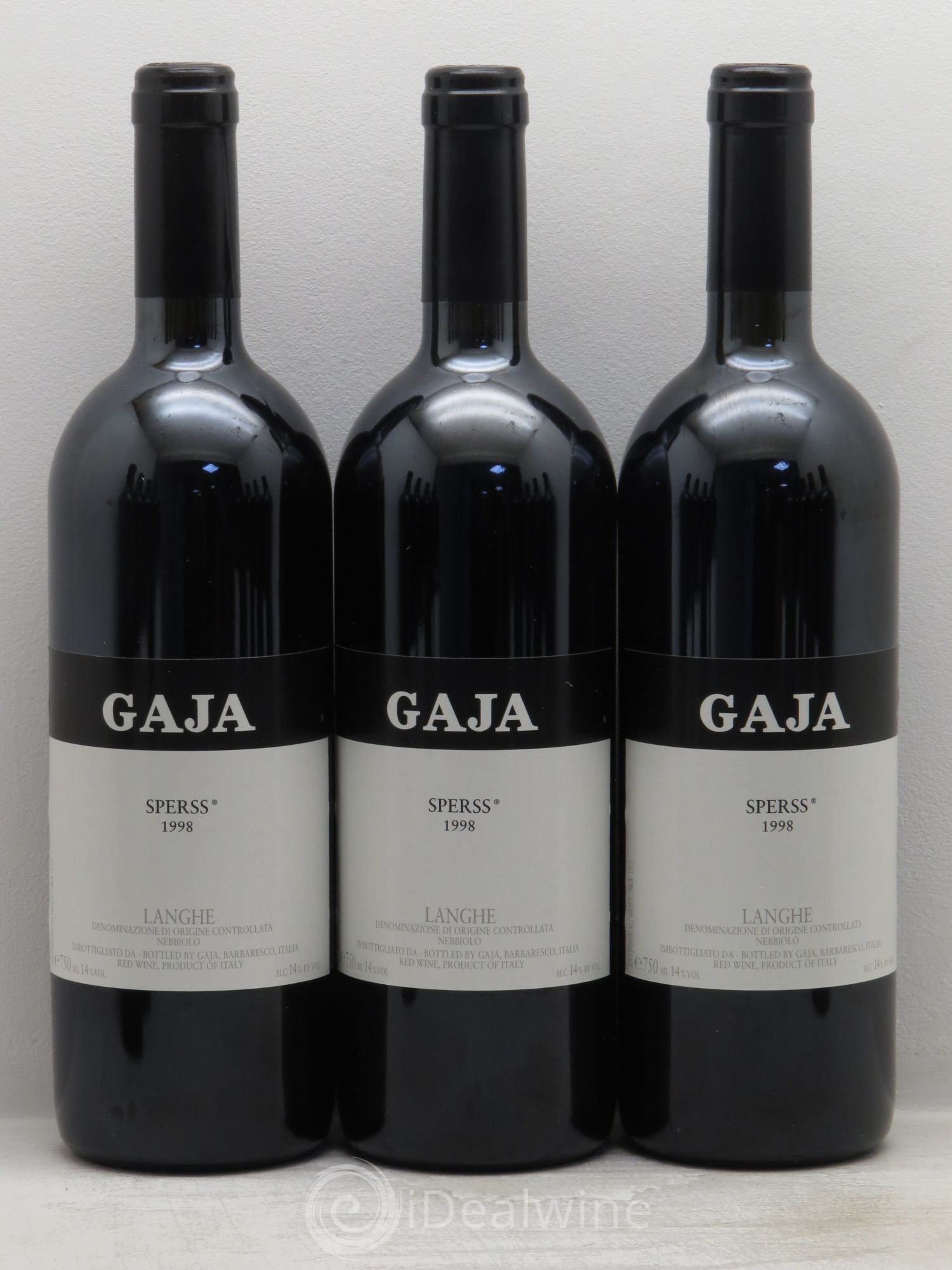 Barolo DOCG Sperss Angelo Gaja 1998 - Lot de 12 bouteilles - 1