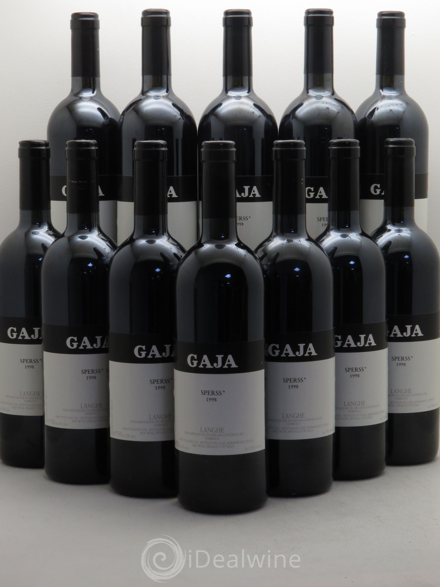 Barolo DOCG Sperss Angelo Gaja 1998 - Lot de 12 bouteilles - 0