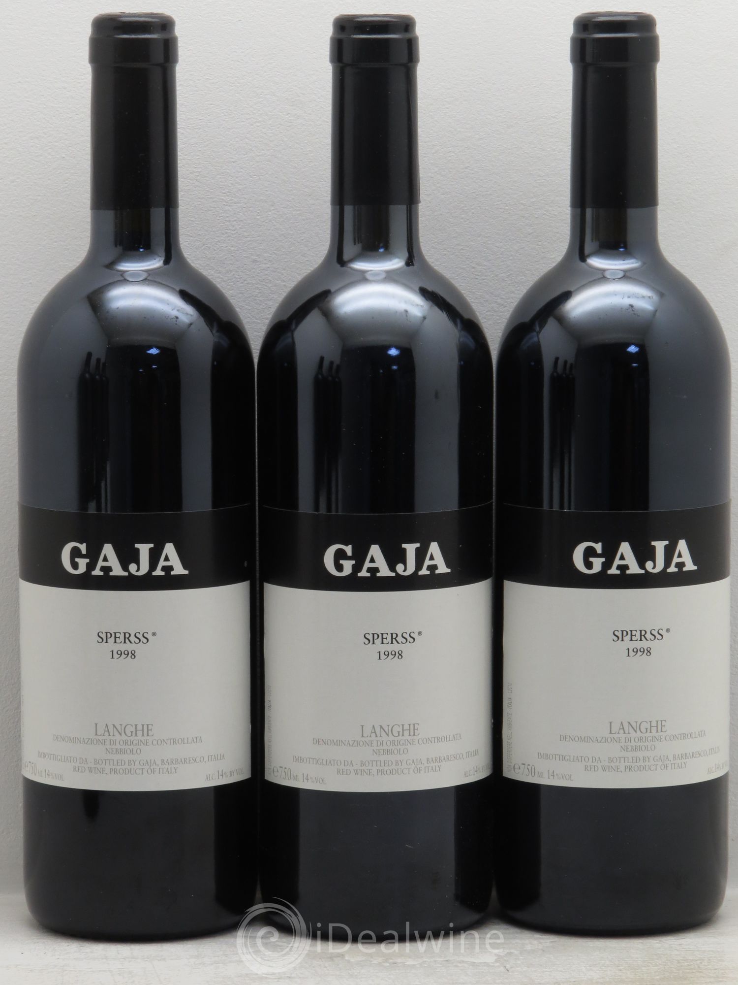 Barolo DOCG Sperss Angelo Gaja 1998 - Lot de 6 bouteilles - 1