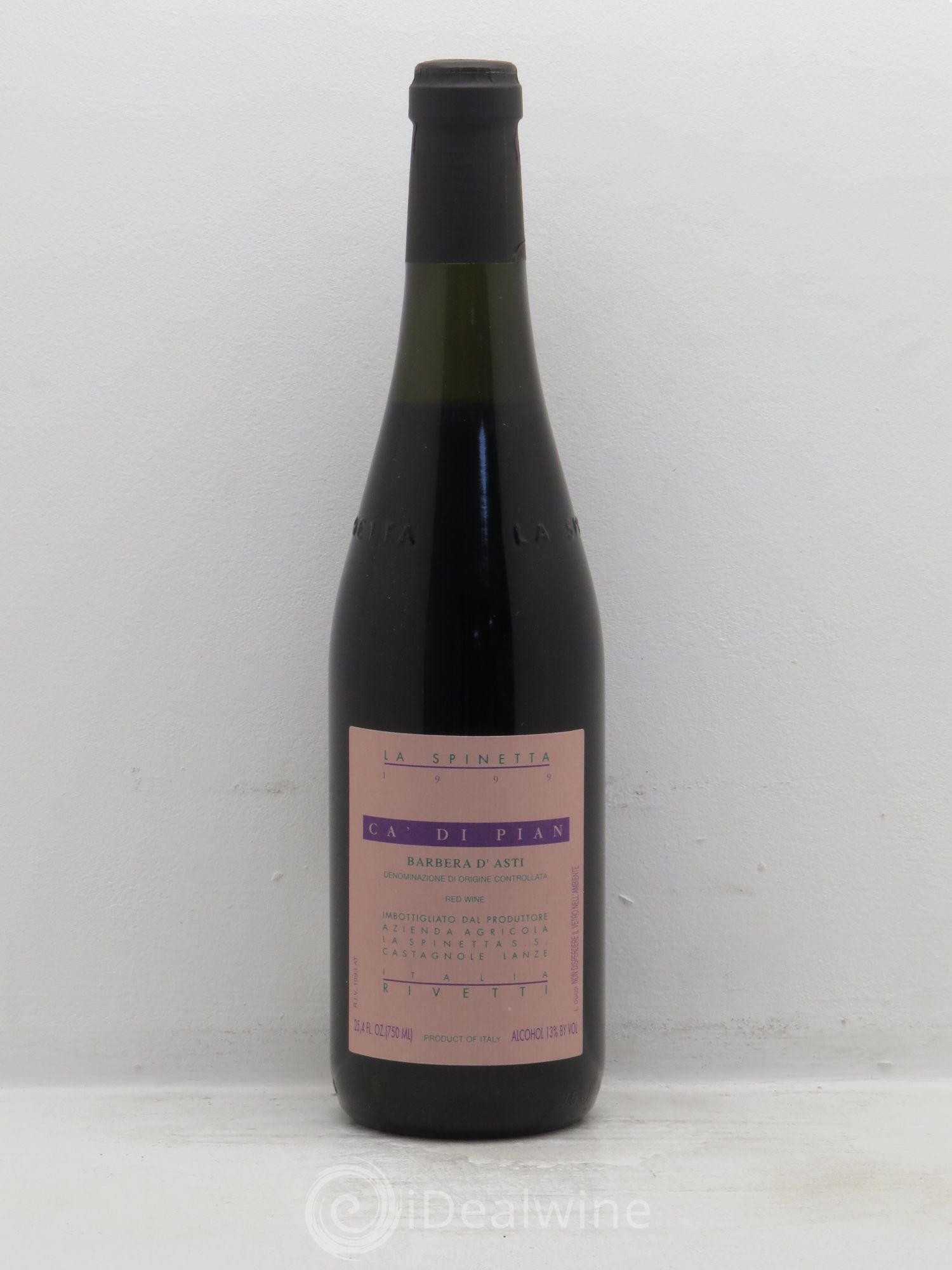 Italie Barbera d'Asti Ca di Pian La Spinetta 1999 - Posten von 6 Flaschen - 0