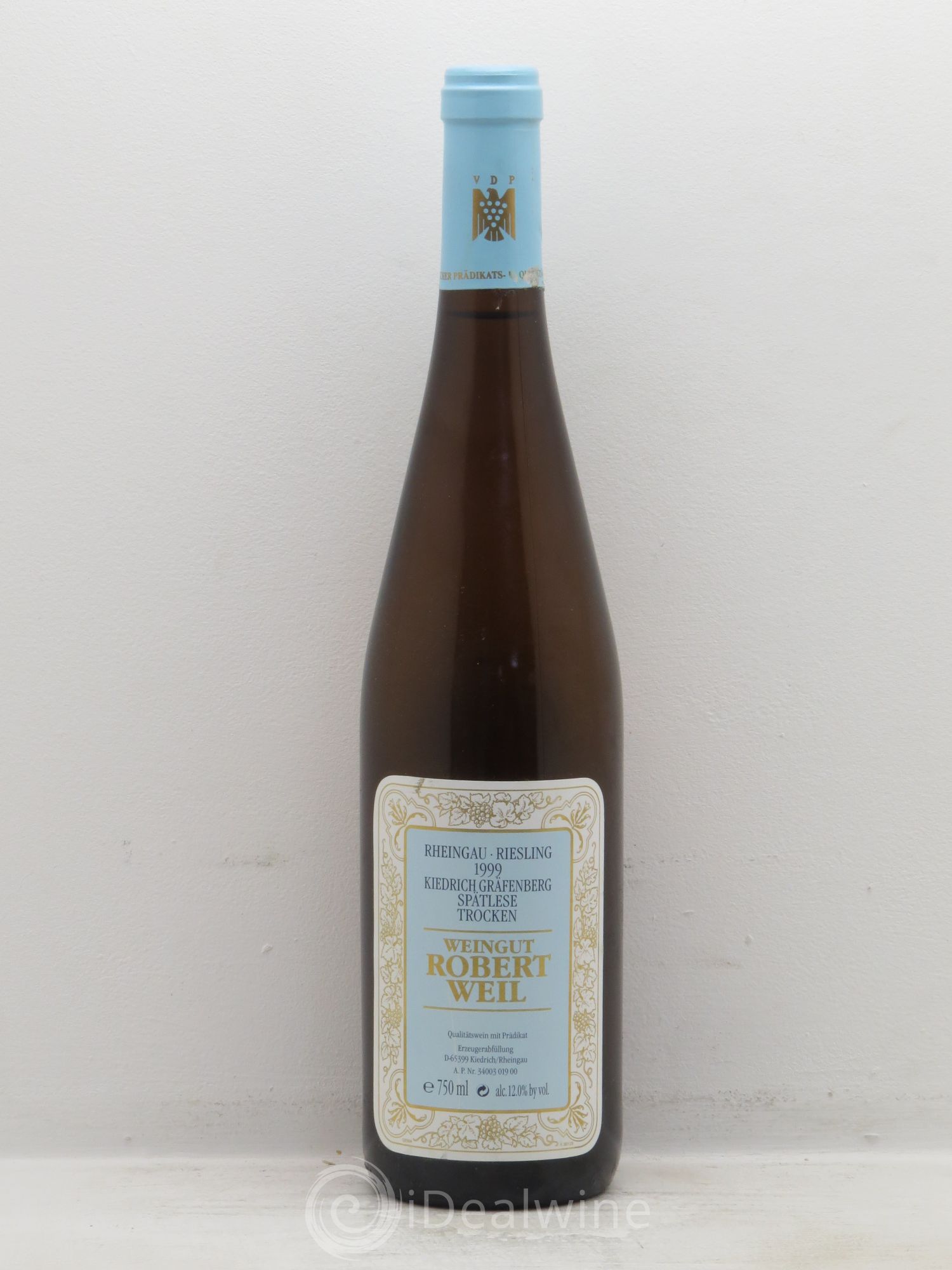Riesling Kiedrich Grafensberg Spatlese Trocken Robert Weil 1999 - Posten von 6 Flaschen - 0