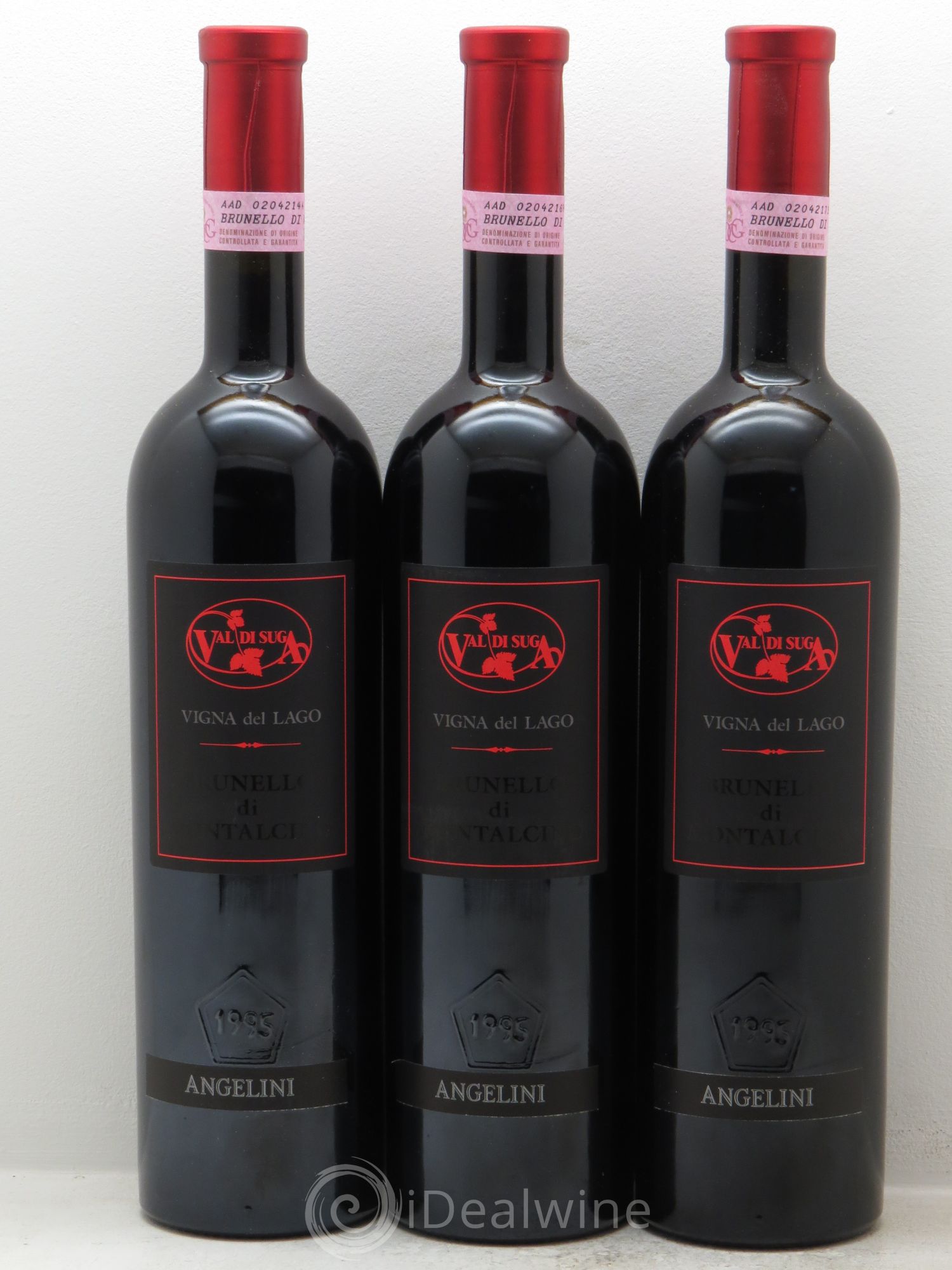 Brunello di Montalcino "Vigna del Lago" Tementini Val di Suga 1995 - Lotto di 3 bottiglie - 0
