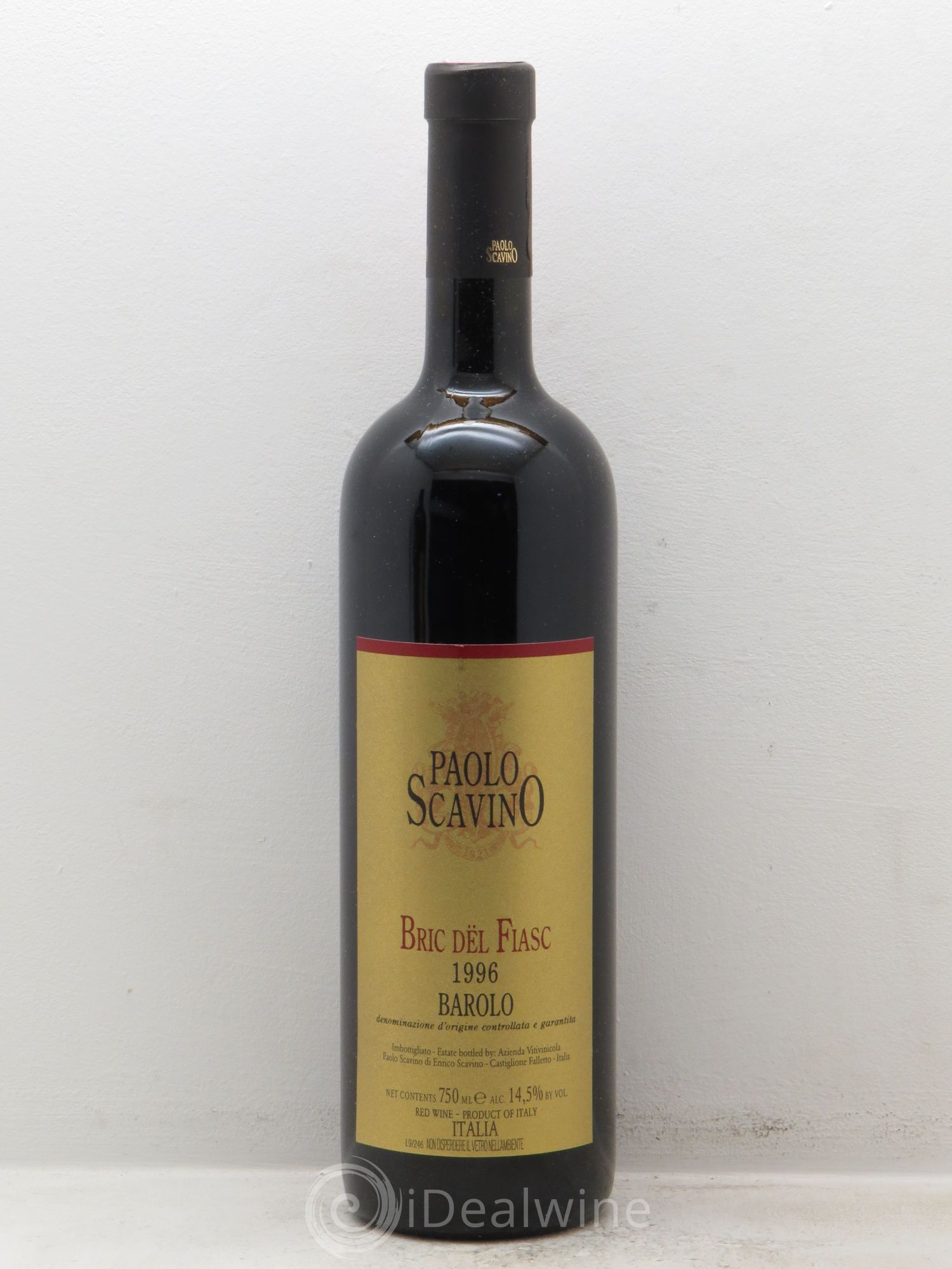 Barolo DOCG Bric del Fiasc Paolo Scavino 1996 - Lot de 6 bouteilles - 0
