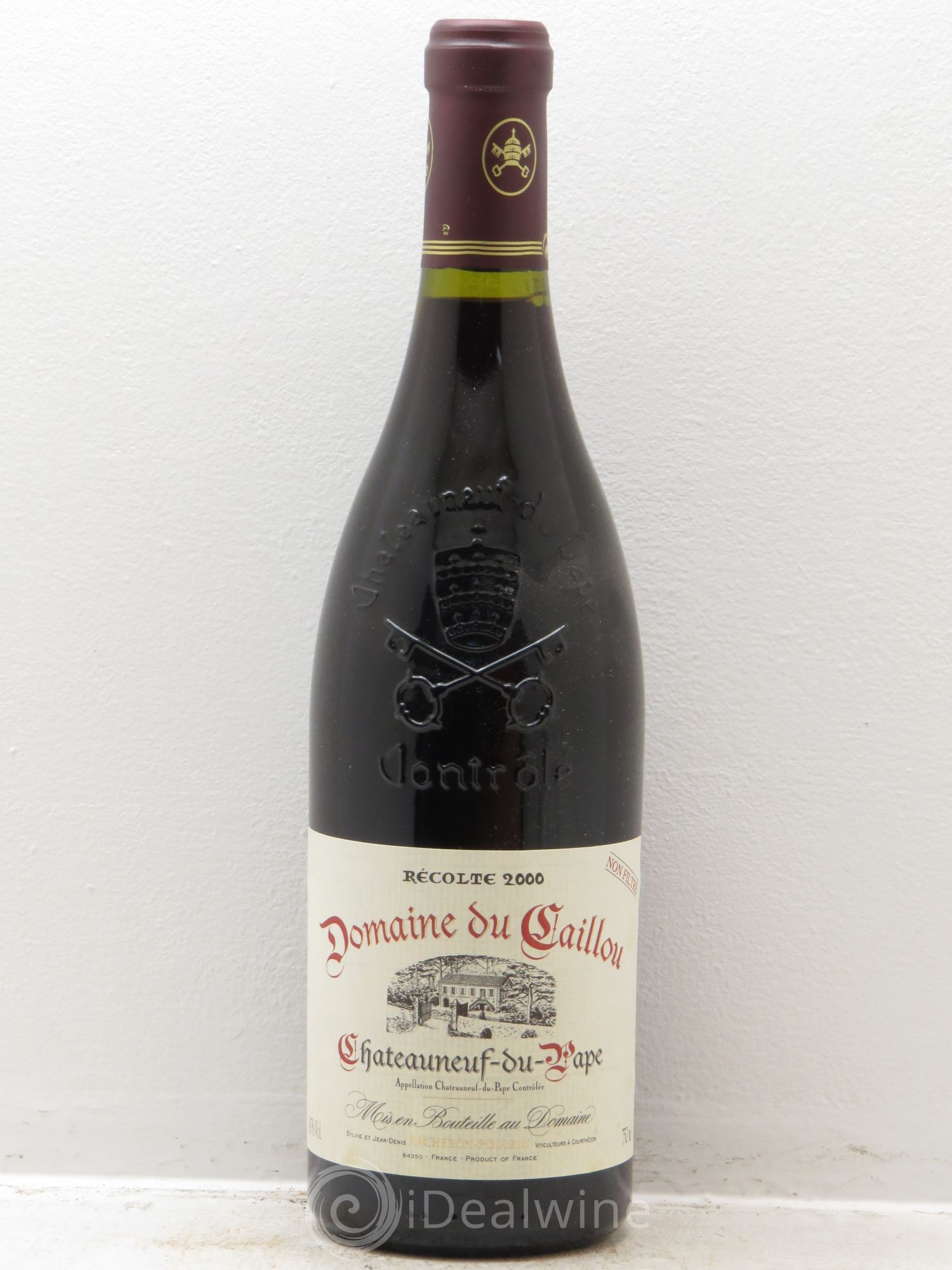 Châteauneuf-du-Pape Clos du Cailloux - Domaine Vacheron Pouizin 2000 - Posten von 1 Flasche - 0