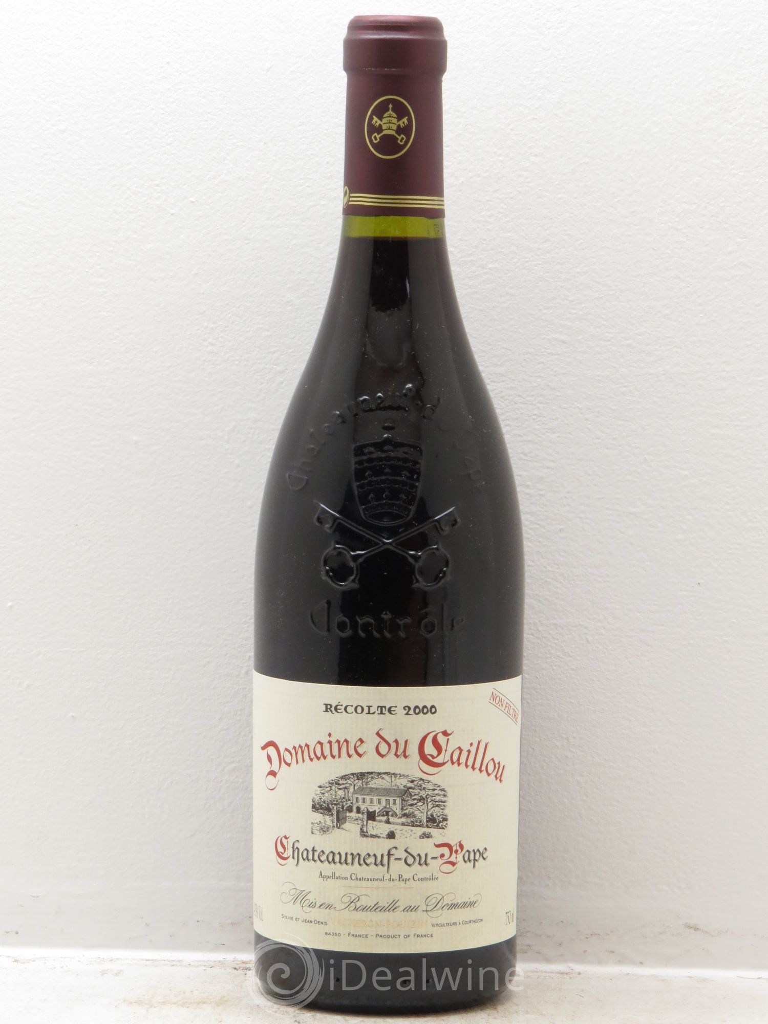 Châteauneuf-du-Pape Clos du Cailloux - Domaine Vacheron Pouizin 2000 - Posten von 1 Flasche - 0