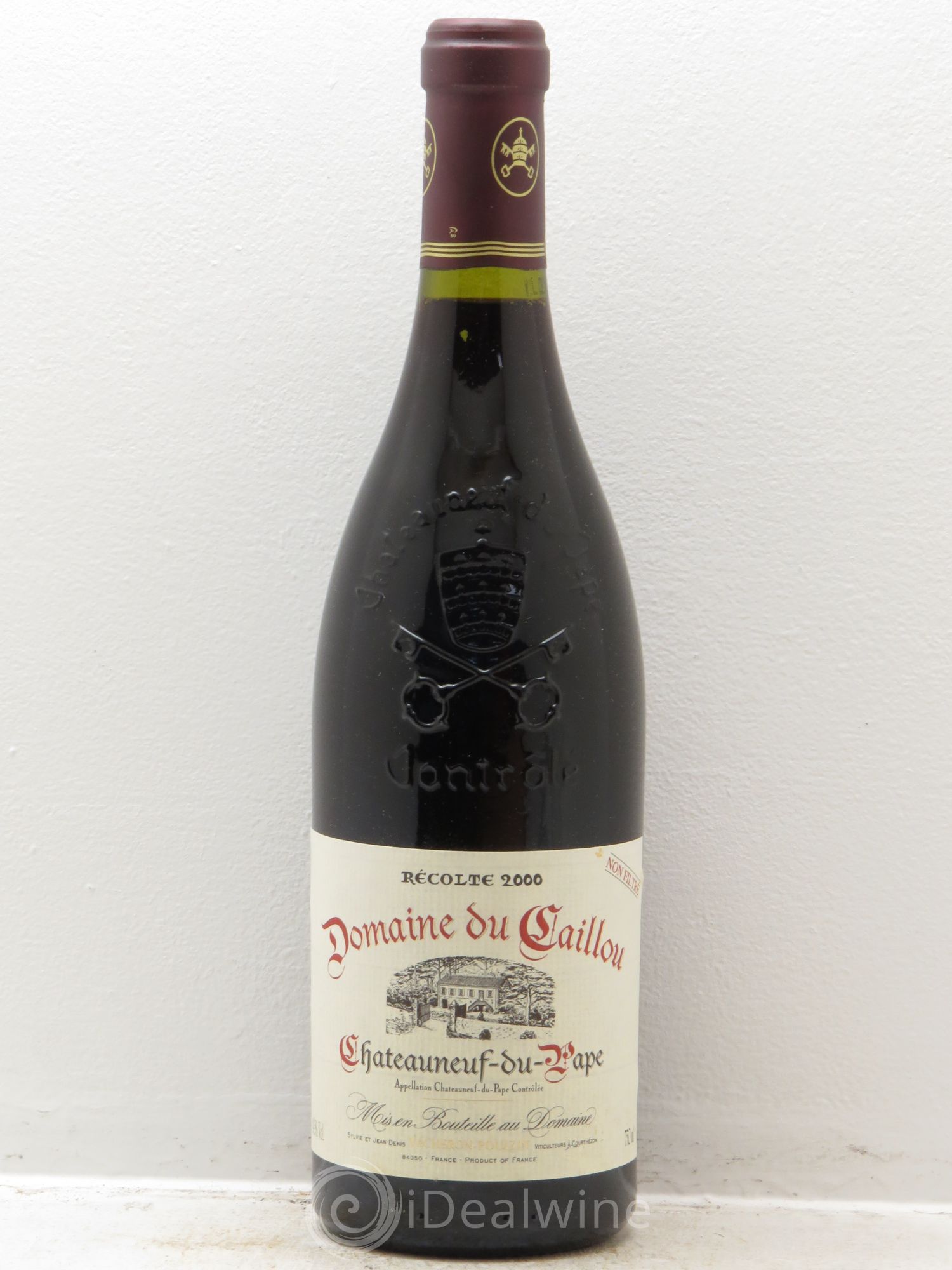 Châteauneuf-du-Pape Clos du Cailloux - Domaine Vacheron Pouizin 2000 - Posten von 1 Flasche - 0