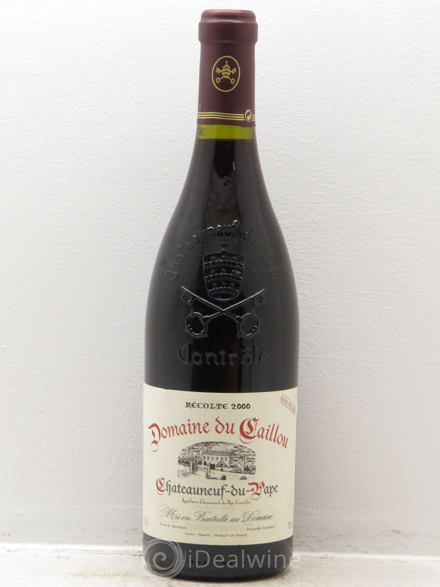 Châteauneuf-du-Pape Clos du Cailloux - Domaine Vacheron Pouizin 2000 - Posten von 1 Flasche - 0