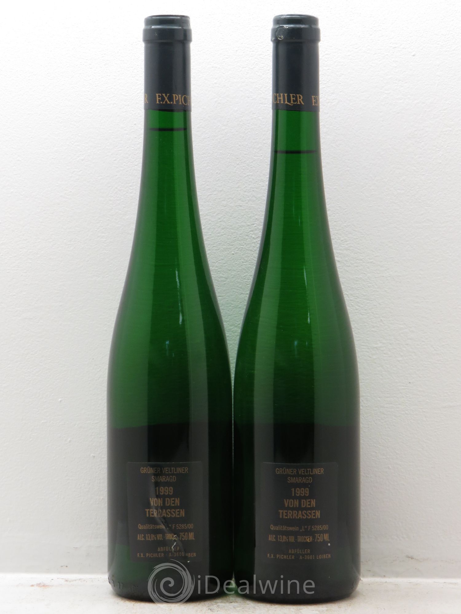 Autriche Grüner Veltliner Terrassen Smaragd F.X. Pichler 1999 - Posten von 2 Flaschen - 1