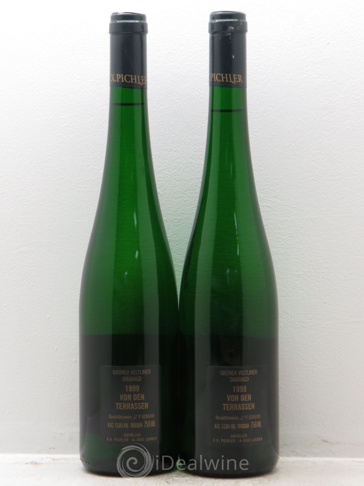 Autriche Grüner Veltliner Terrassen Smaragd F.X. Pichler 1999 - Posten von 2 Flaschen - 1