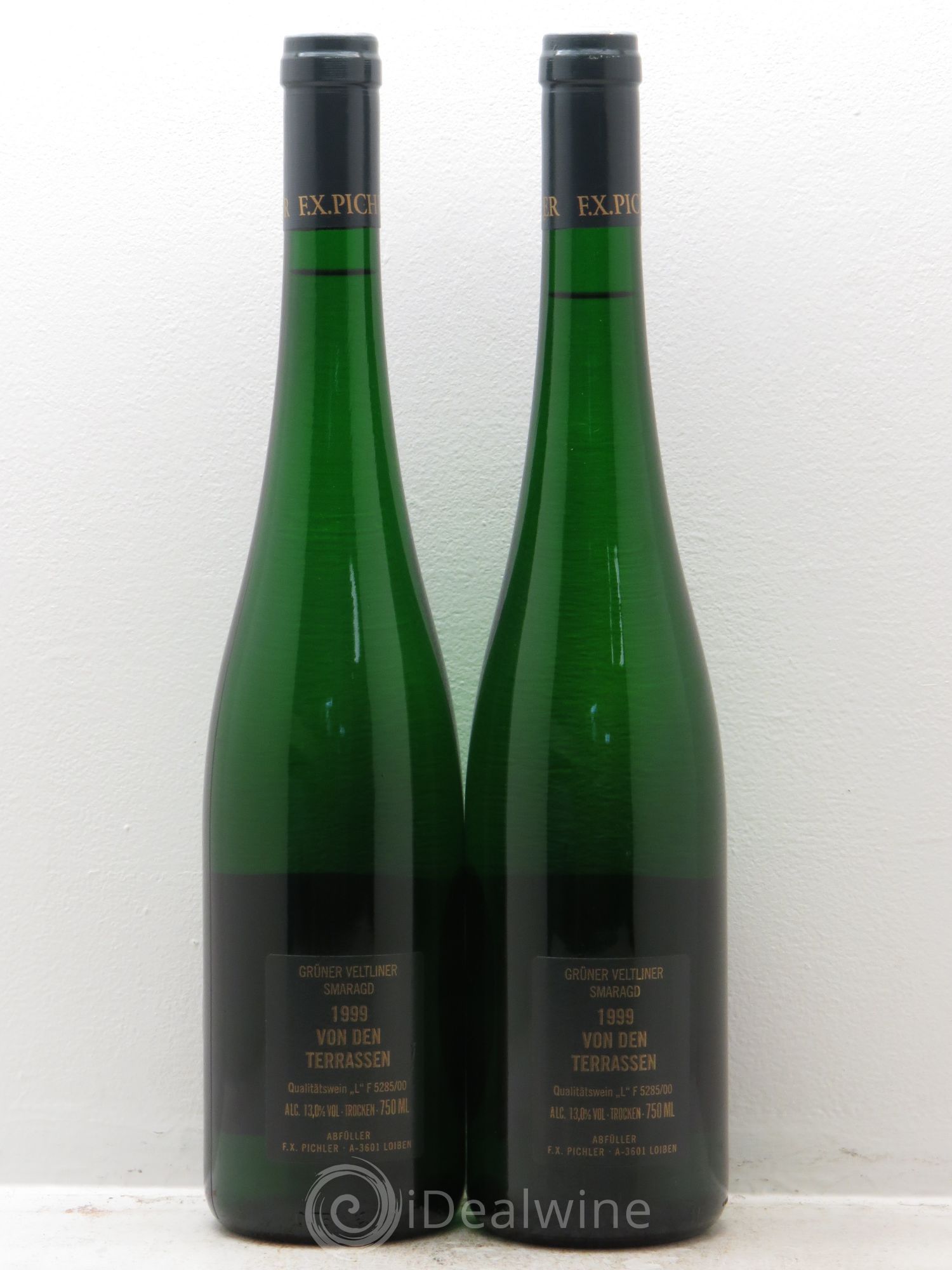 Autriche Grüner Veltliner Terrassen Smaragd F.X. Pichler 1999 - Posten von 2 Flaschen - 1