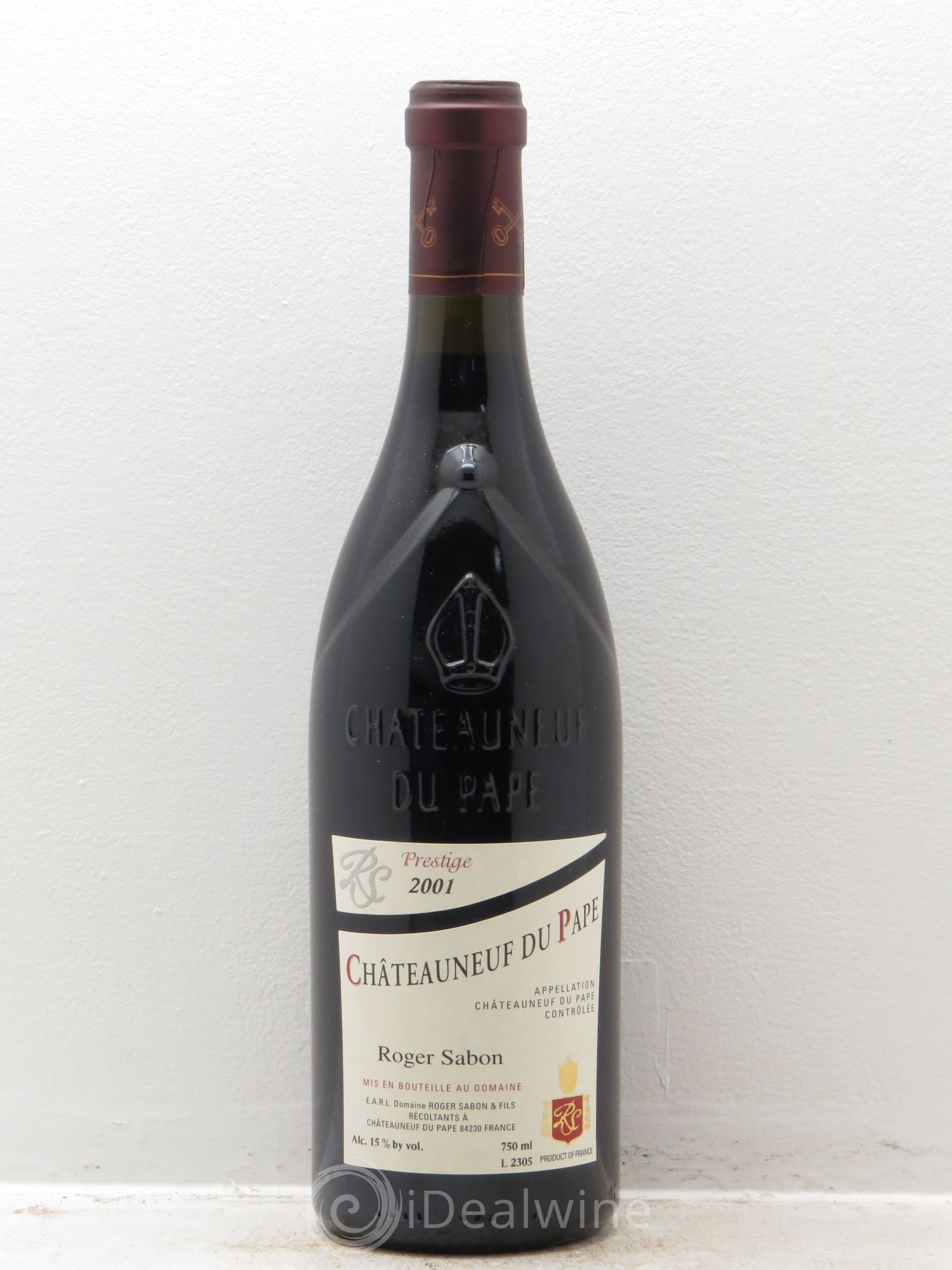 Châteauneuf-du-Pape Cuvée Prestige Roger Sabon (Domaine) 2001 - Lot de 1 bouteille - 0